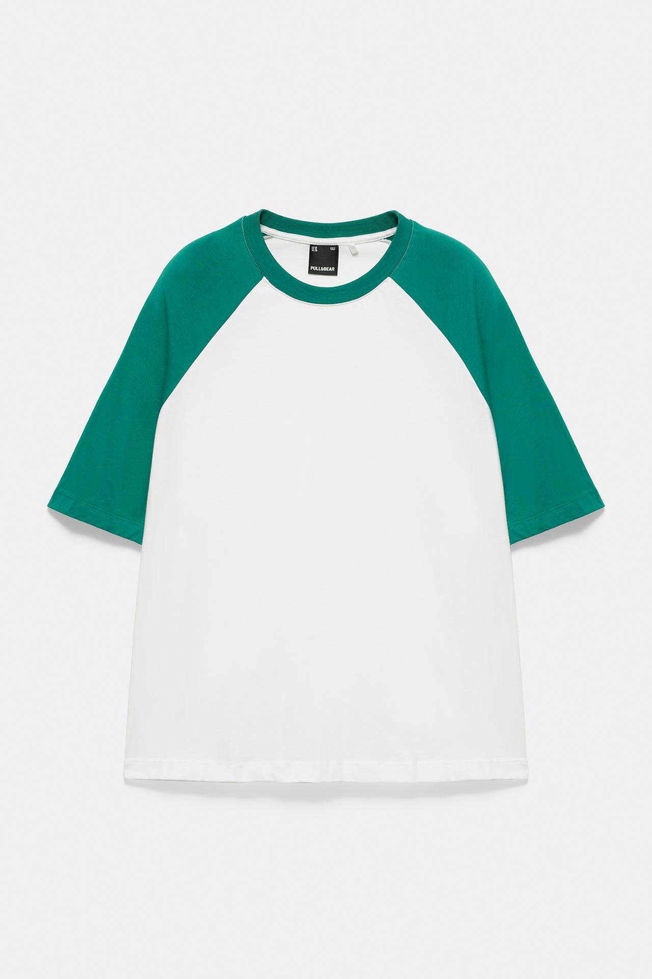 Raglan sleeve T-shirt — Green