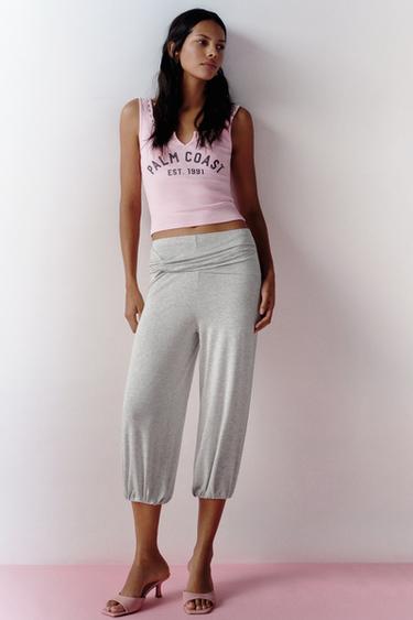 Capris sarouel trousers — Grey marl 4