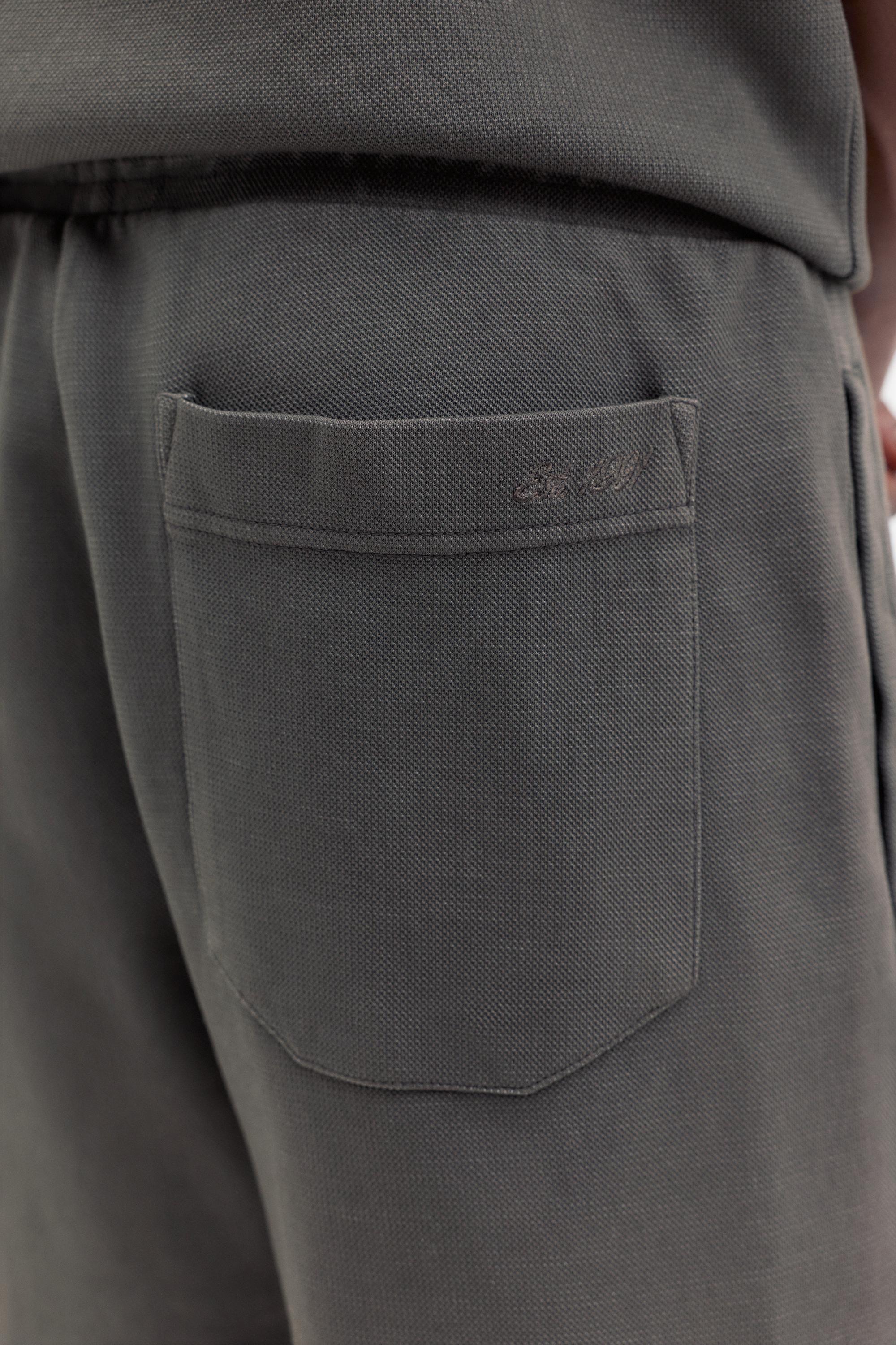 Dokulu jogger bermuda - Görsel 16