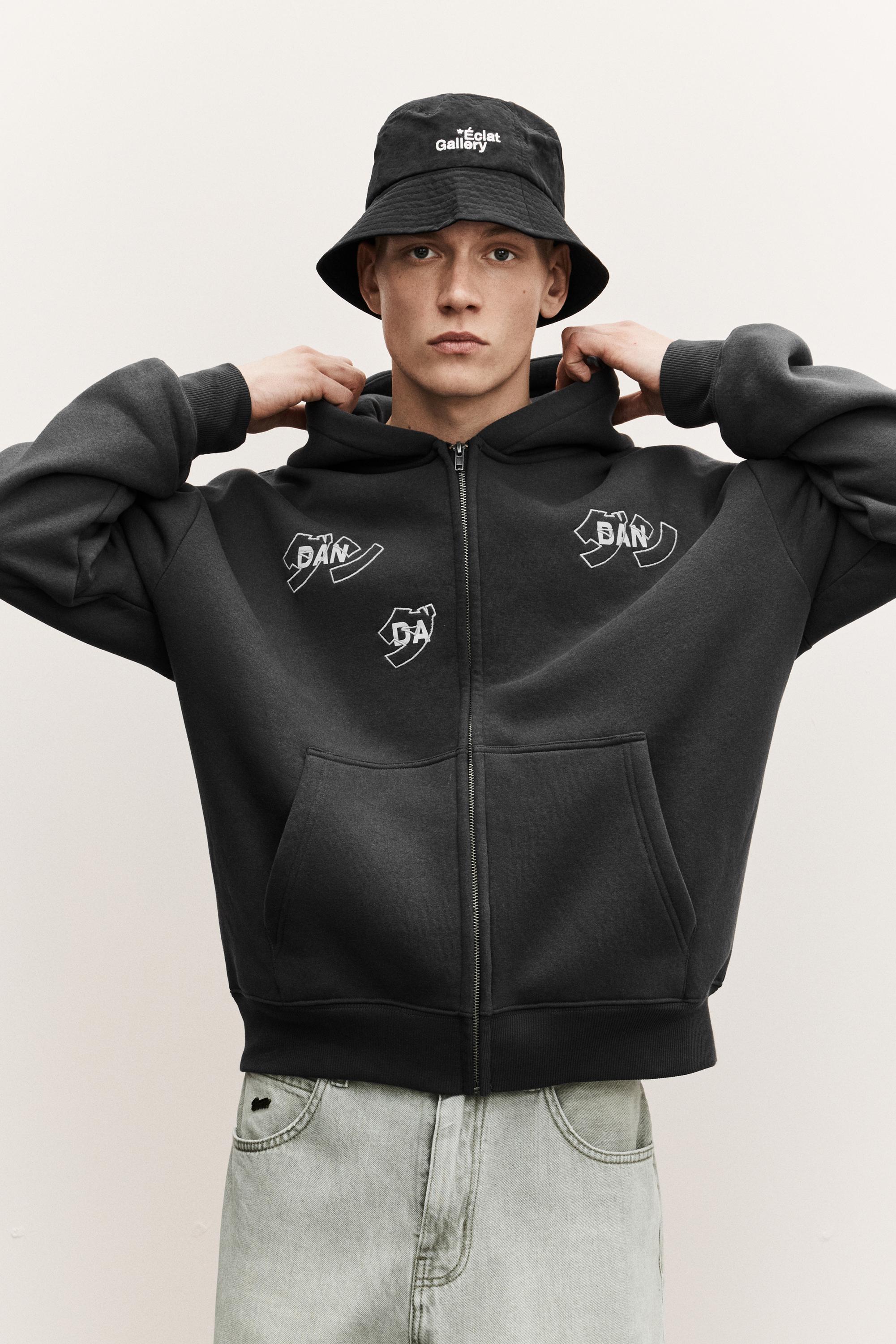 Dan Da Dan fermuarlı kapüşonlu sweatshirt - Görsel 21