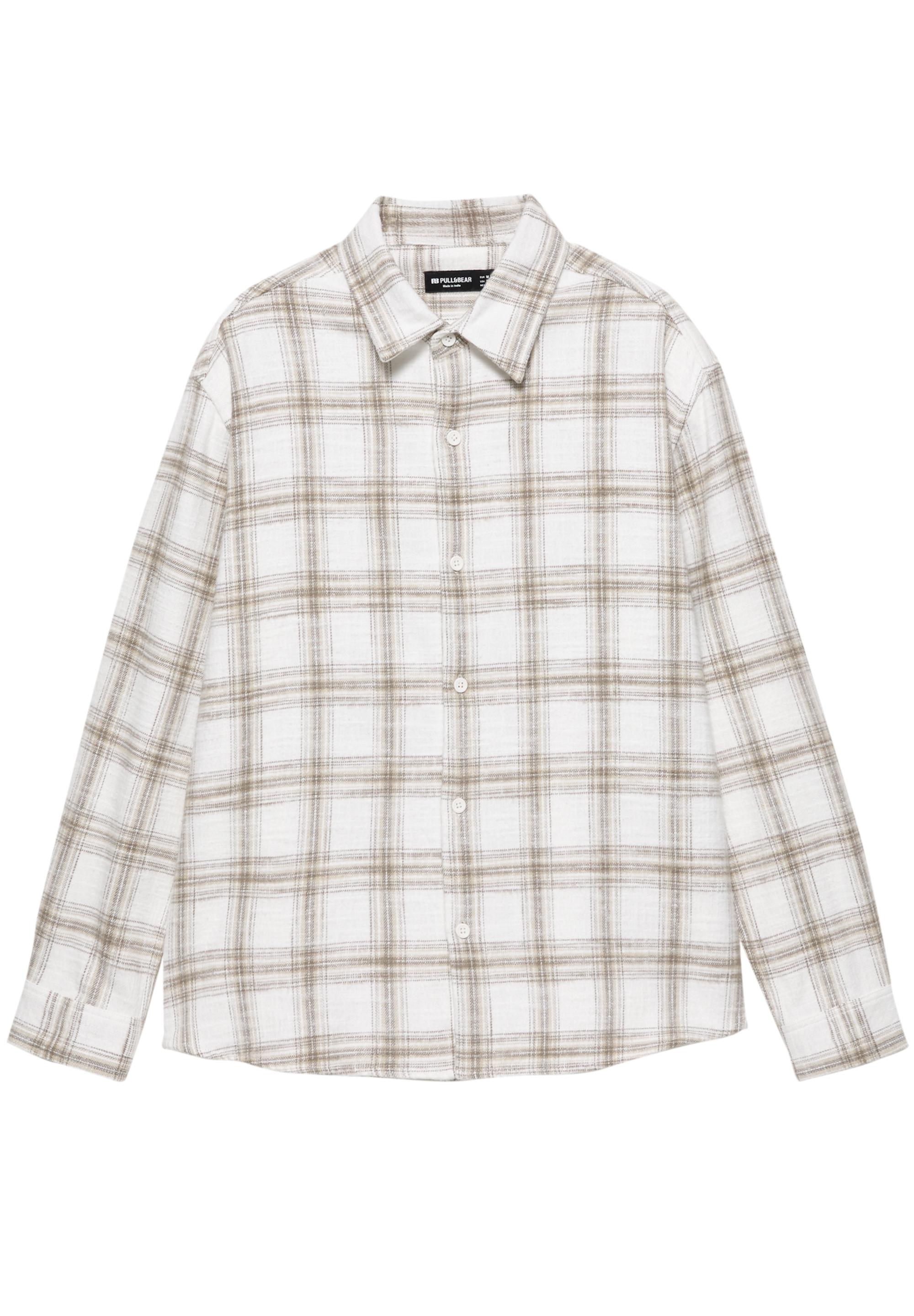 Kareli uzun kollu gömlek - Görsel 2