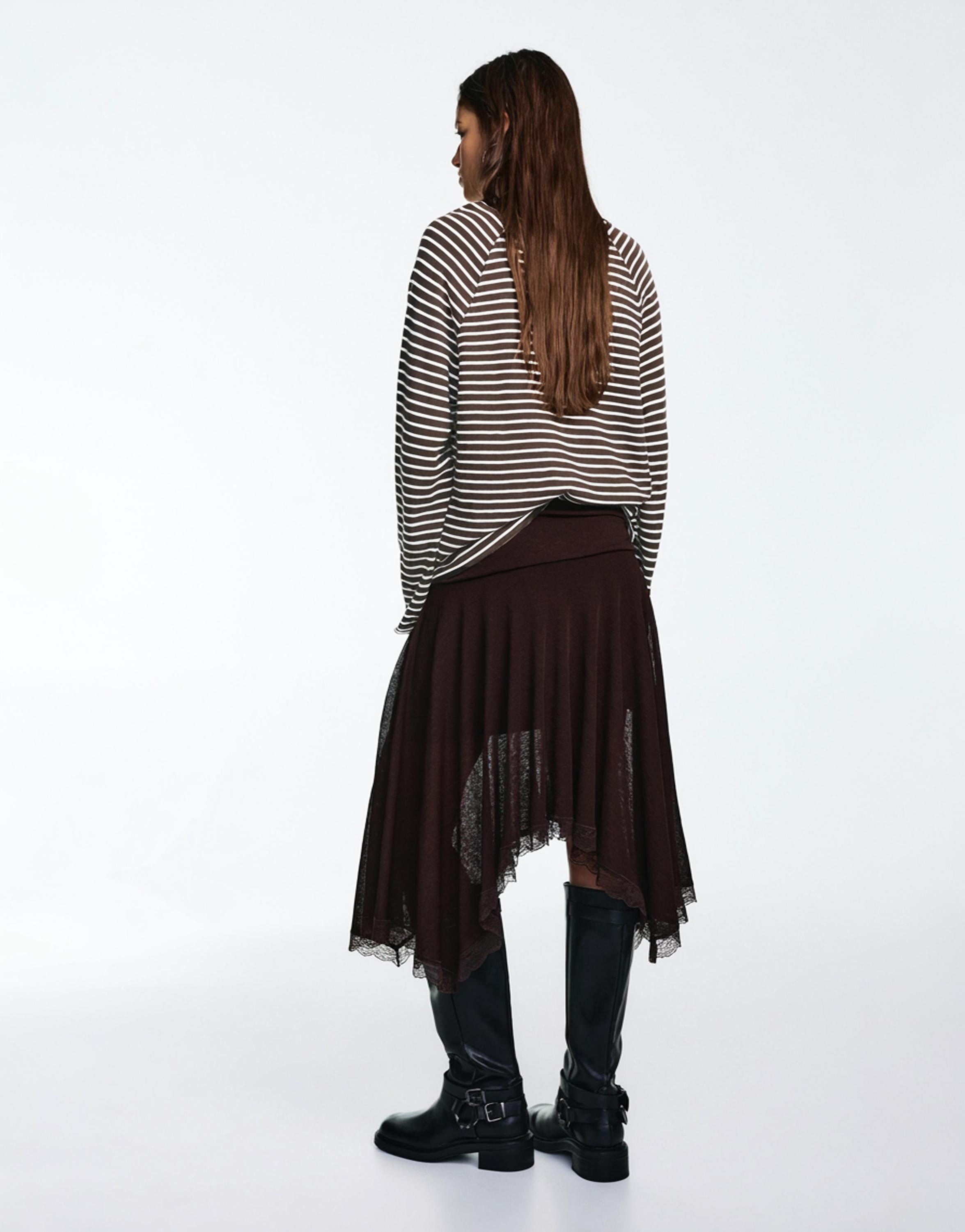 Uzun kollu reglan kesim t-shirt - Görsel 41