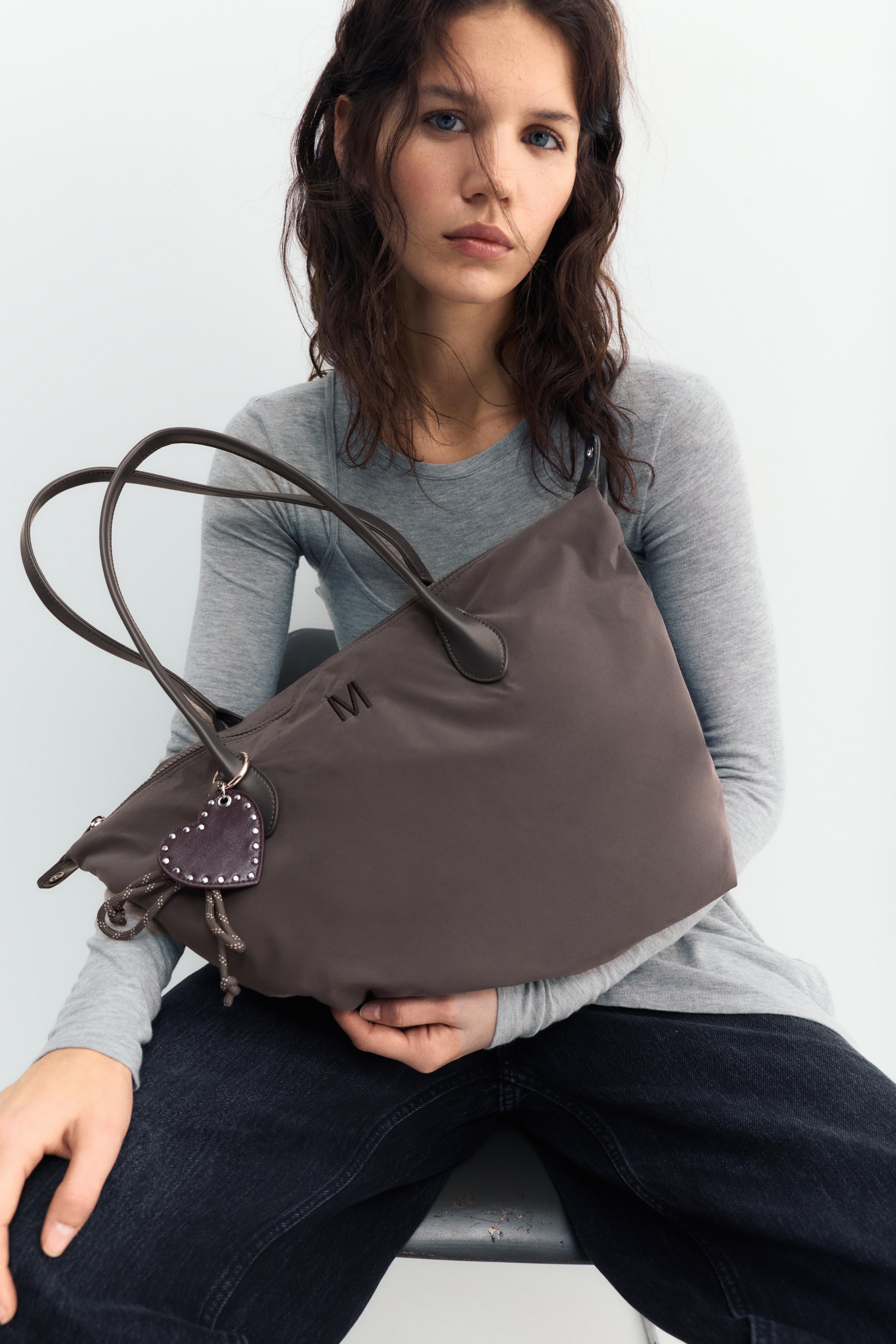 Süslemeli naylon shopper çanta - Görsel 60