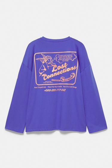 Long sleeve angel T-shirt — Deep blue 7