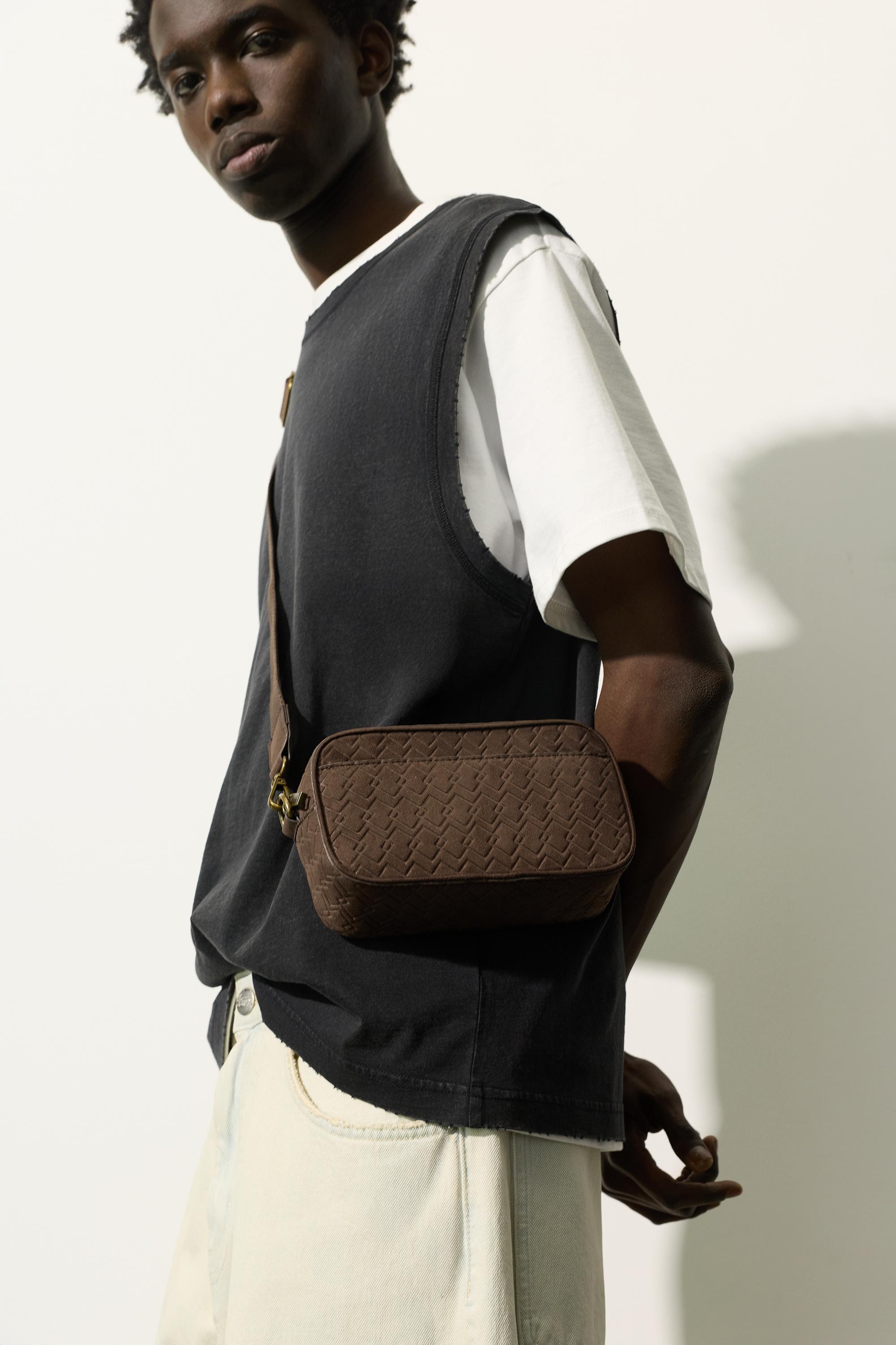 STWD kabartmalı çapraz askılı çanta - Görsel 33