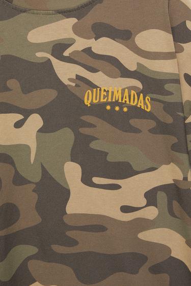 Oversize printed graphic T-shirt — Khaki 5