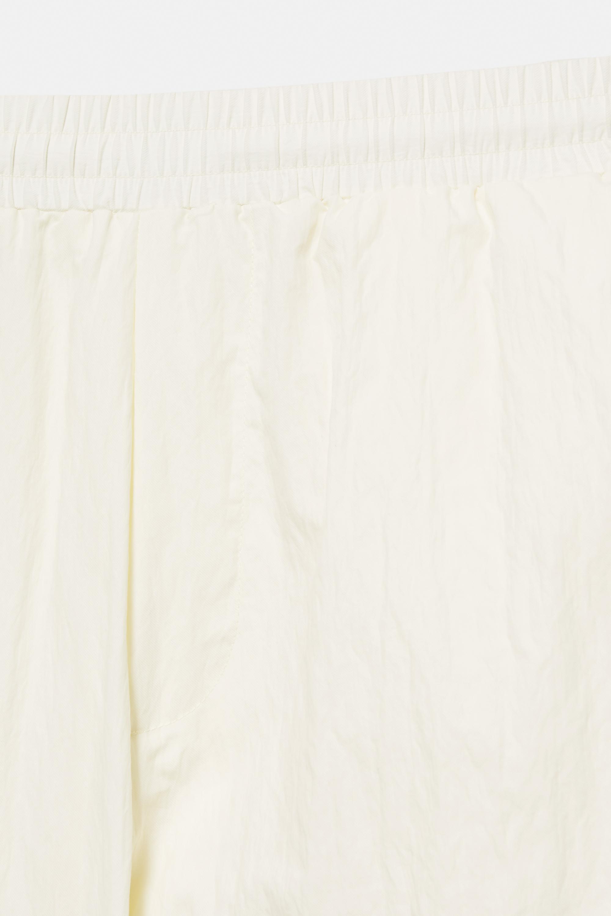 Lightweight contrast stitch joggers — Off white