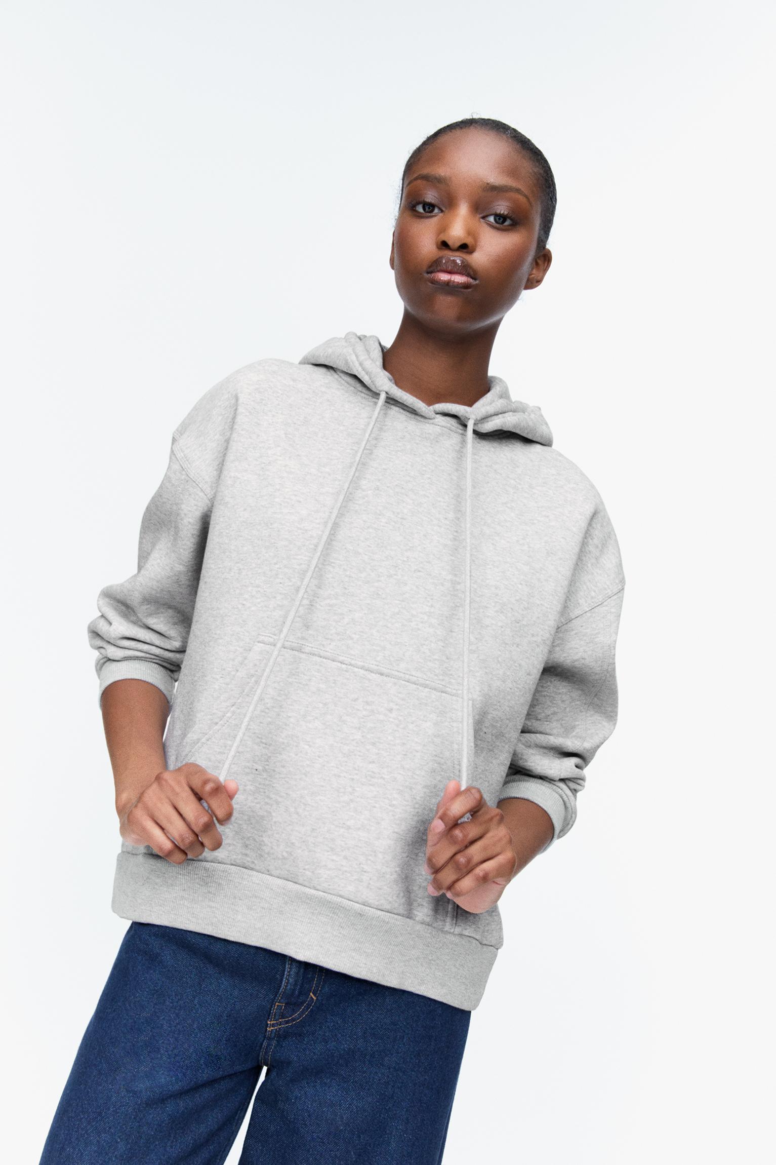 Kapüşonlu basic sweatshirt_4