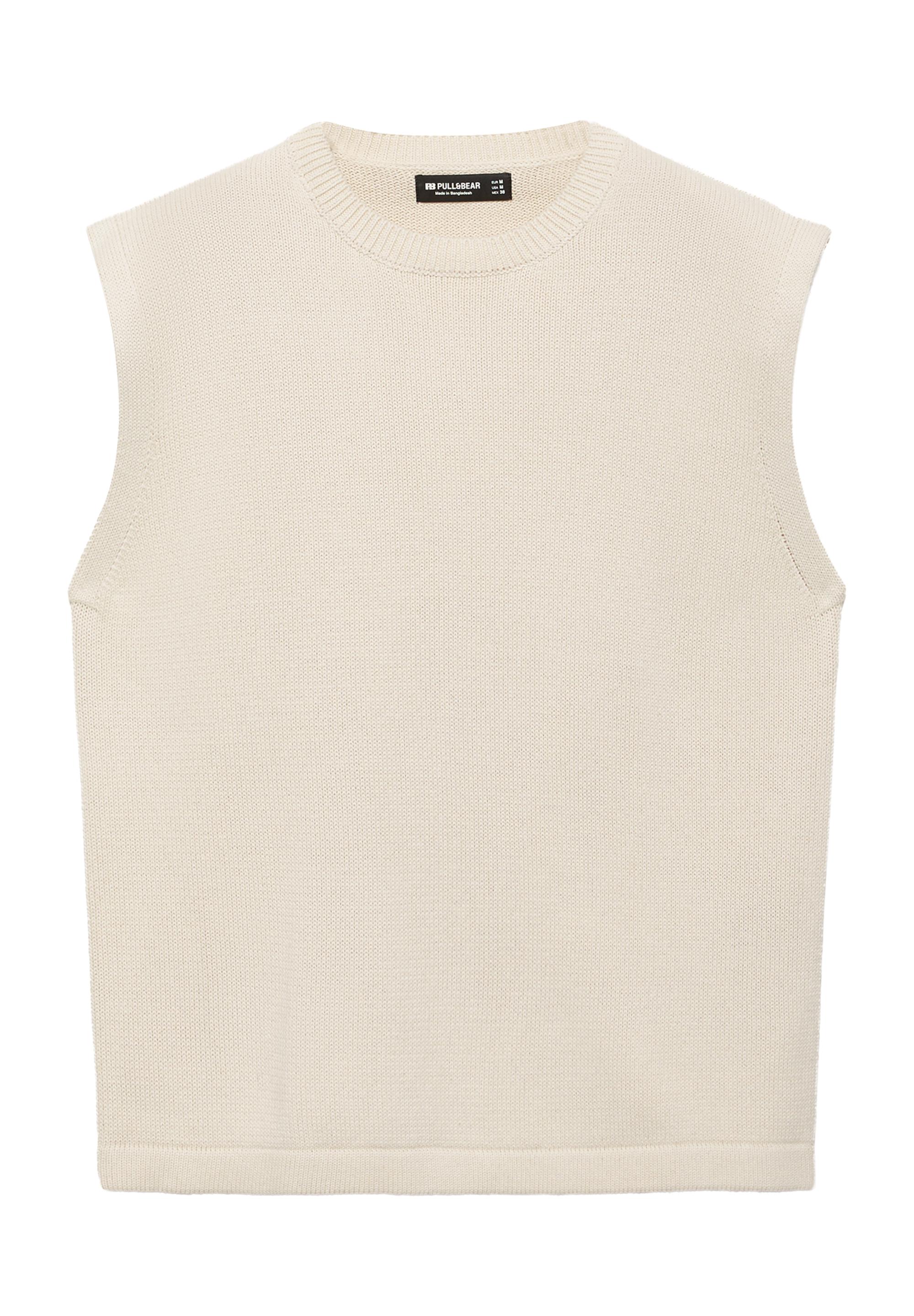 Knit vest — Off white