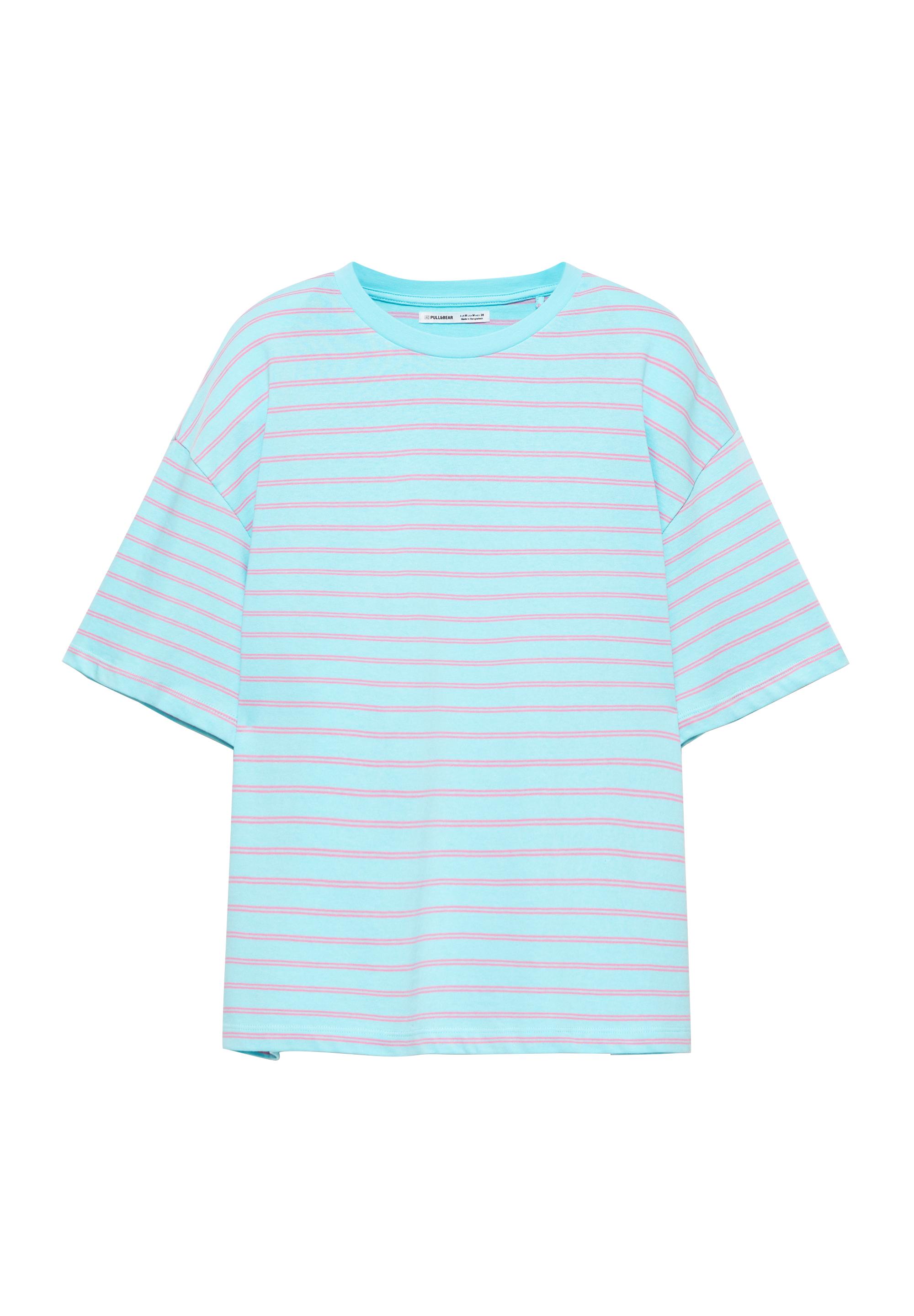 Oversize short sleeve T-shirt — Pale blue