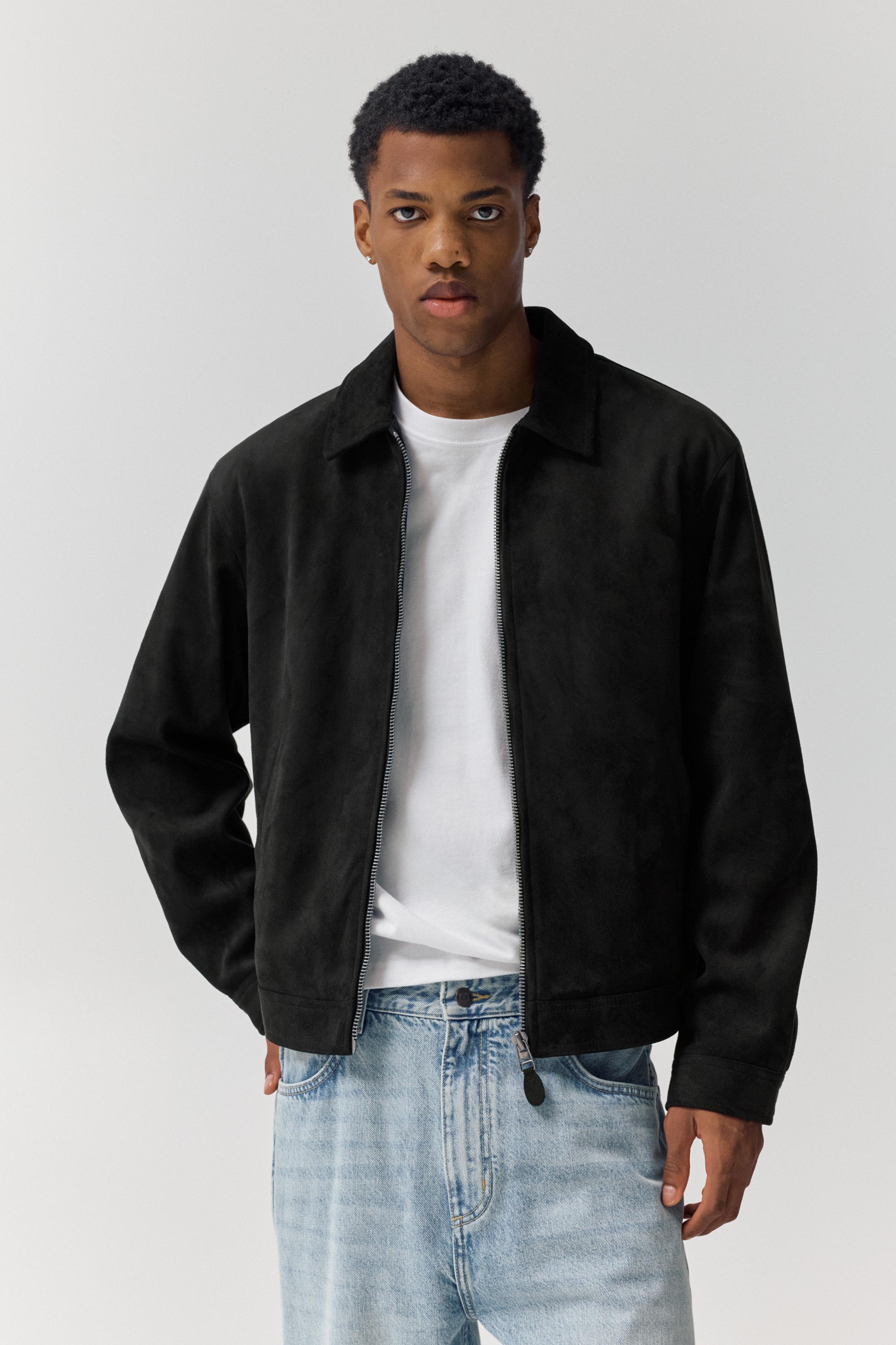 Suni süet ceket - Görsel 8