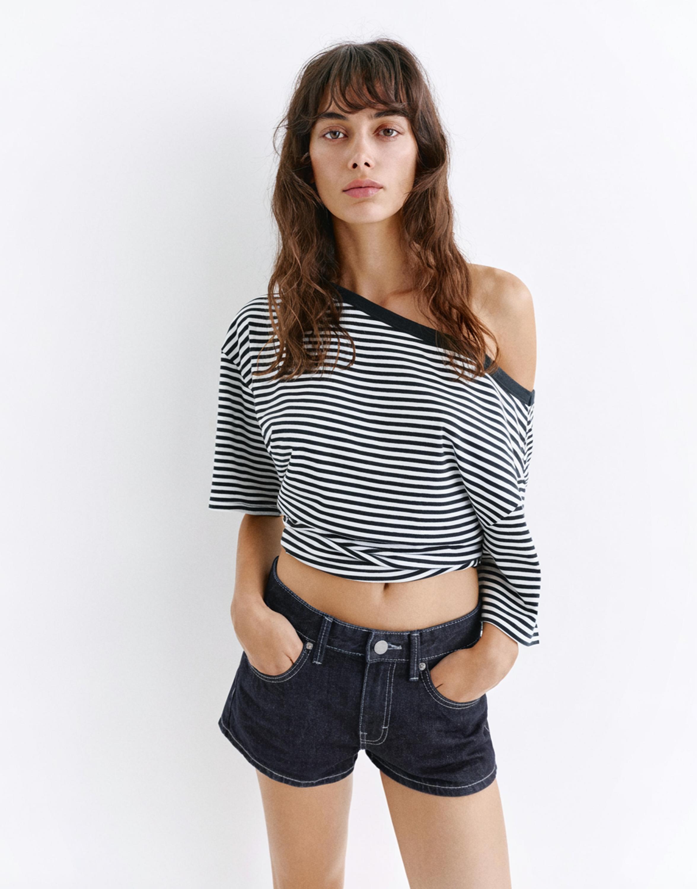 Mini düşük bel şort - Görsel 22