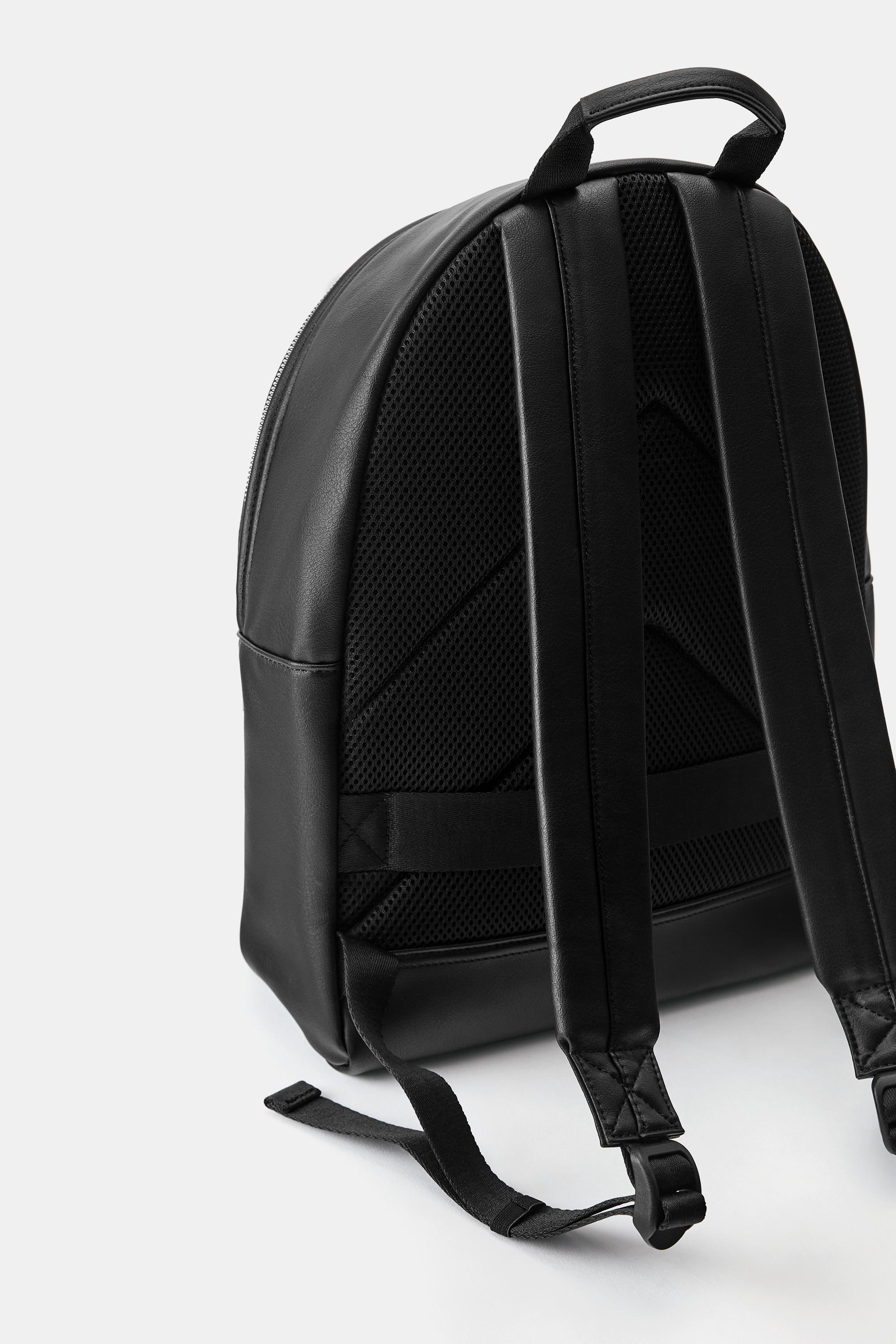 Casual flap backpack — Black