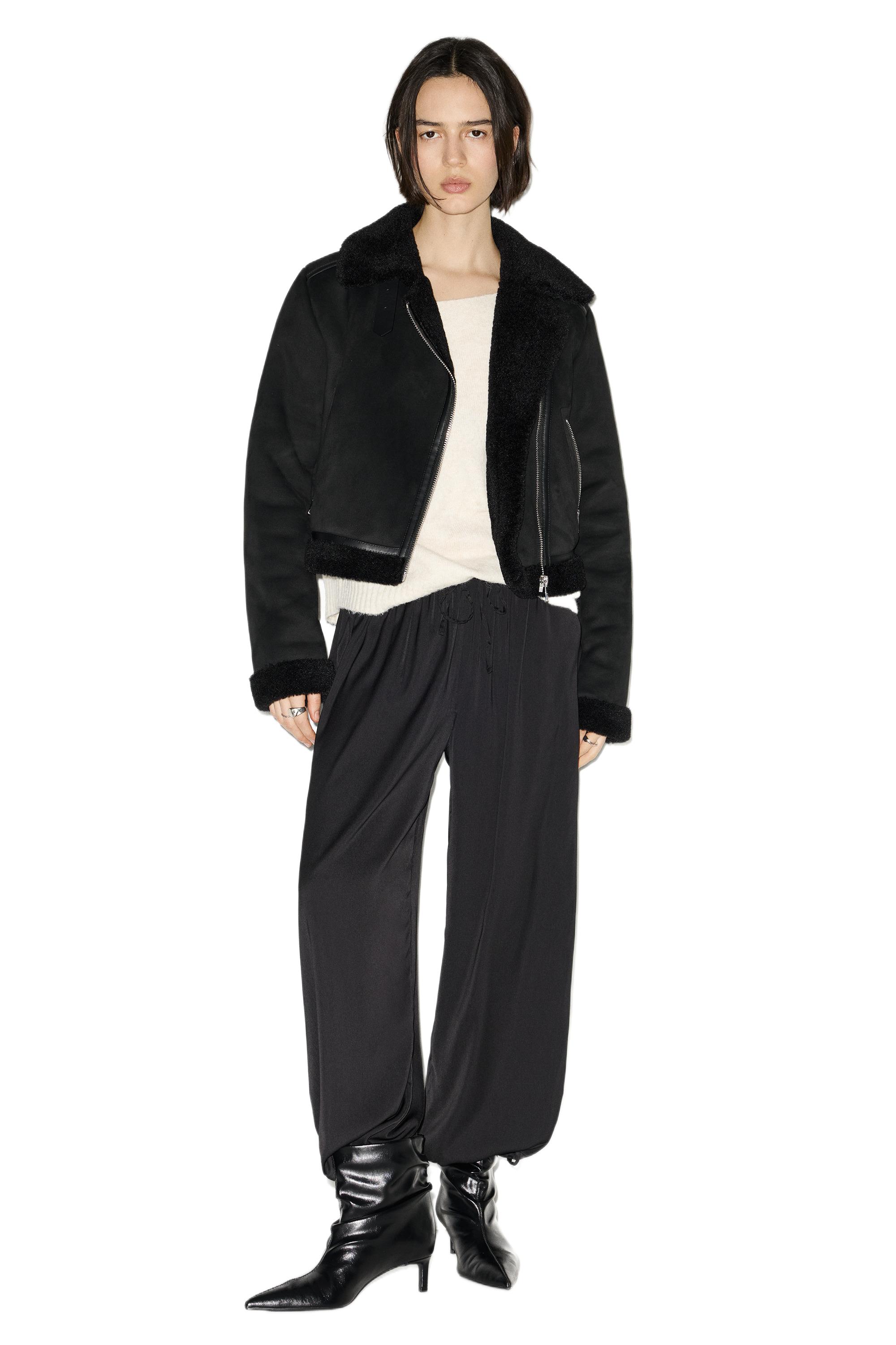 Short Reversible Jacket — Black