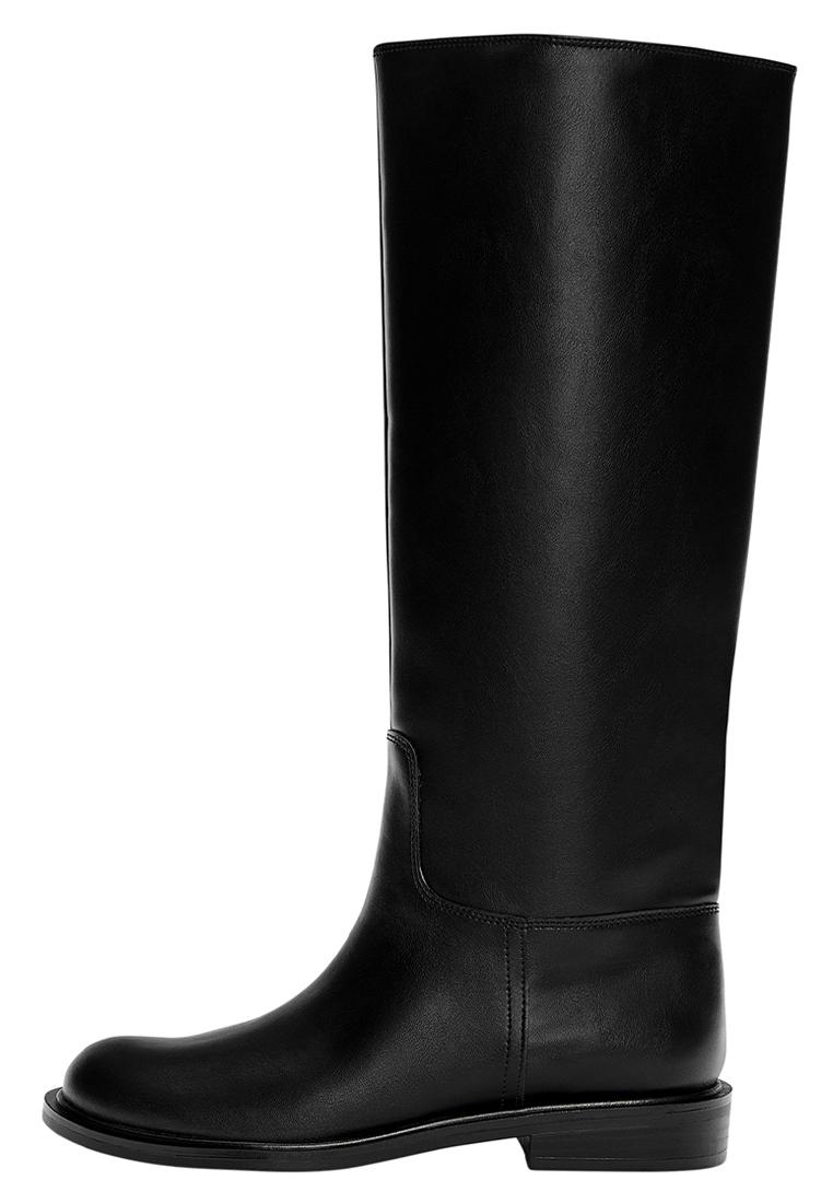 High flat boots — Black