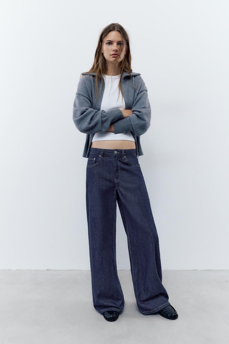 Low-rise baggy jeans — Ink blue