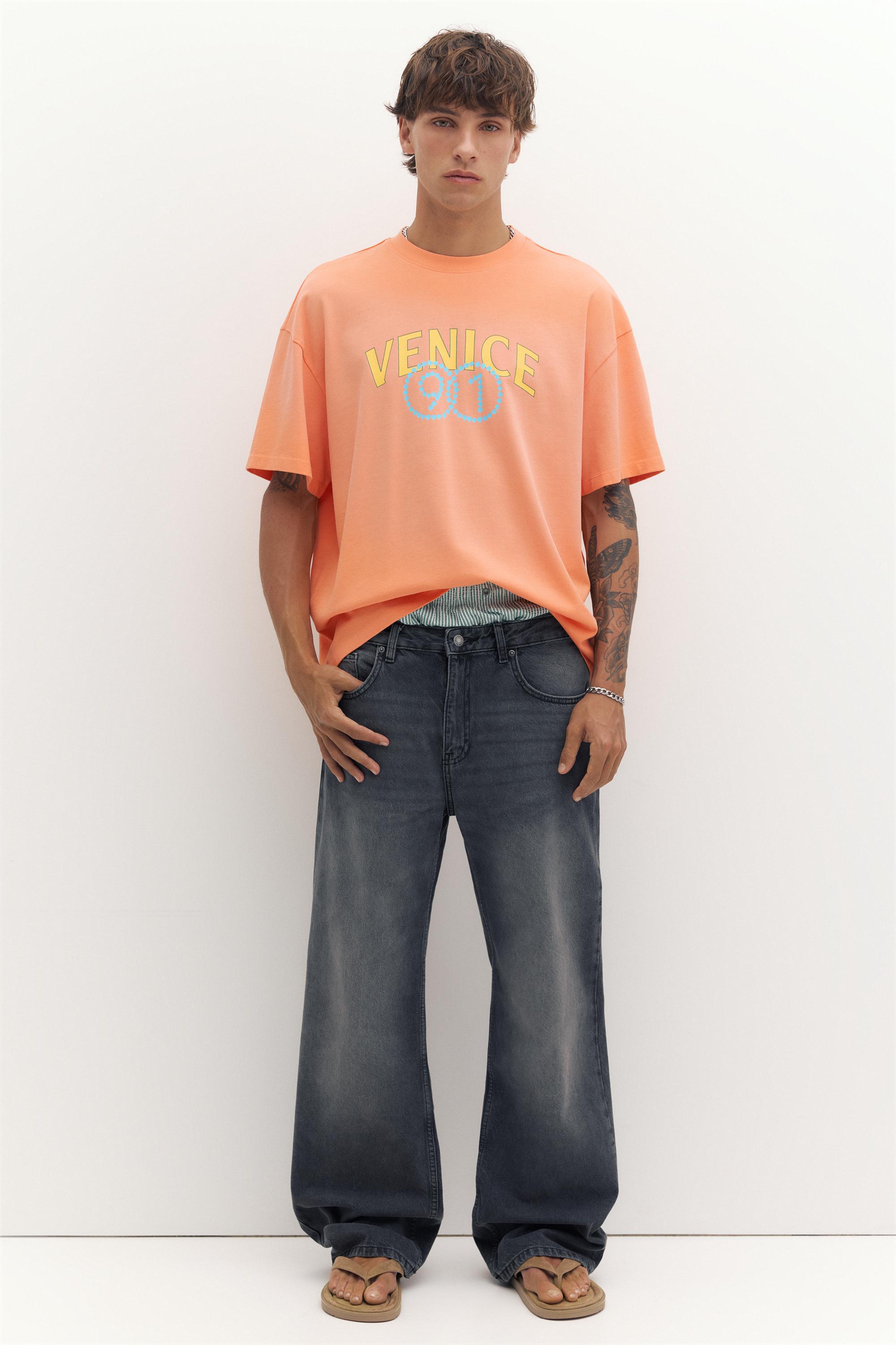 Venice grafikli t-shirt - Görsel 11