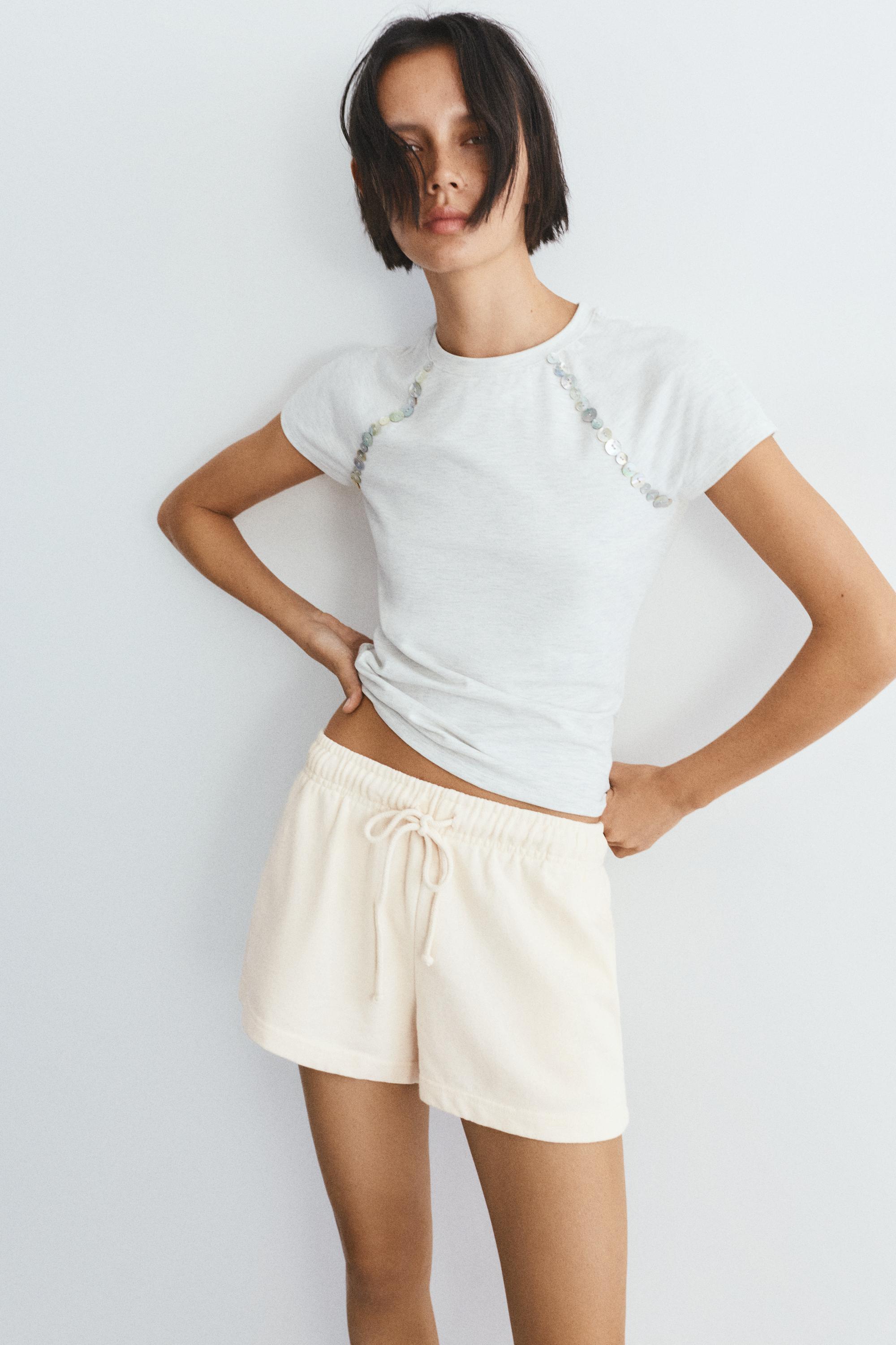 Lastikli bel spor şort - Görsel 65