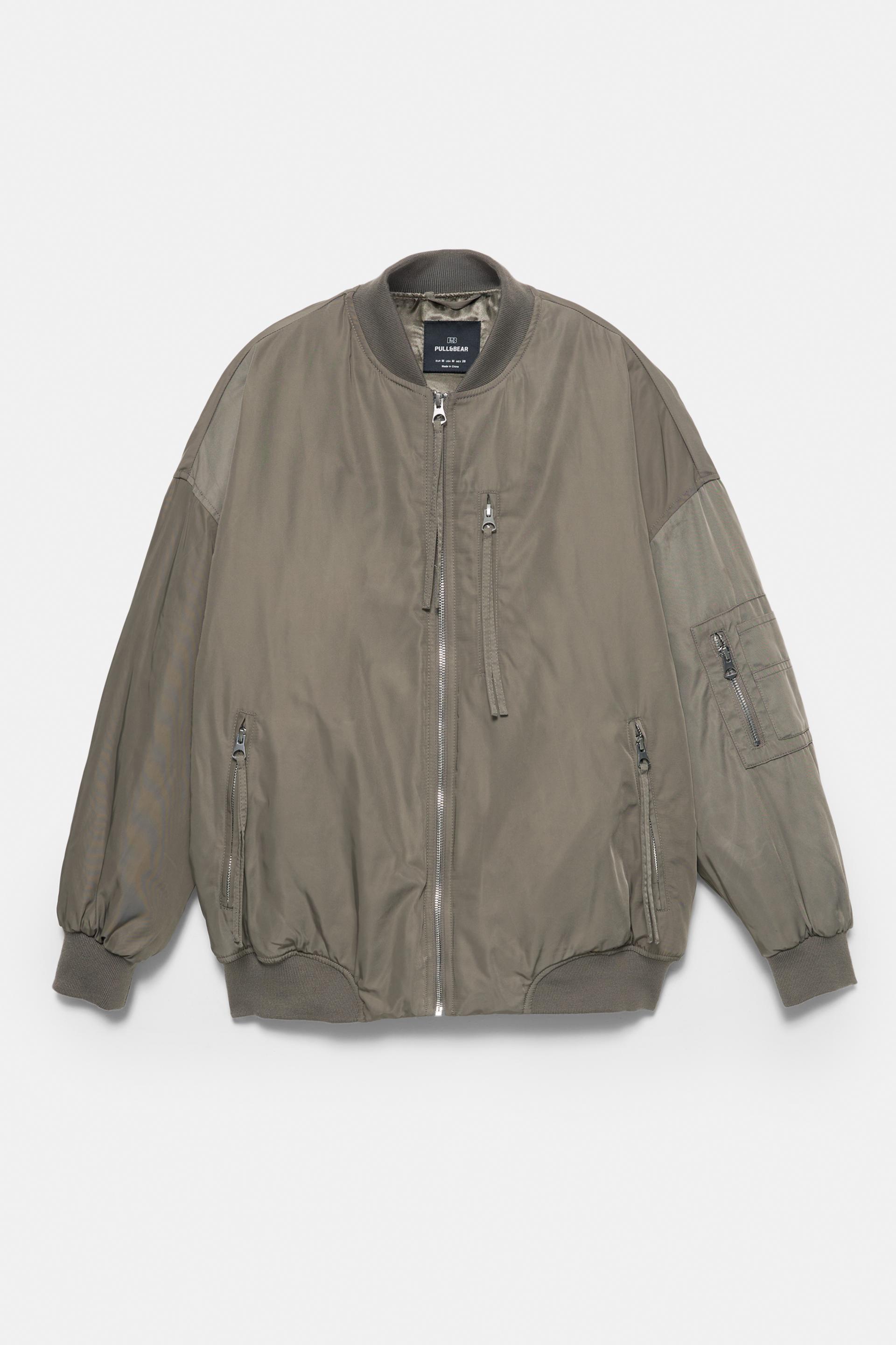 Bear Jacket Mens Pull And Bear Bomber Jakna Pullandbear Lederjacke