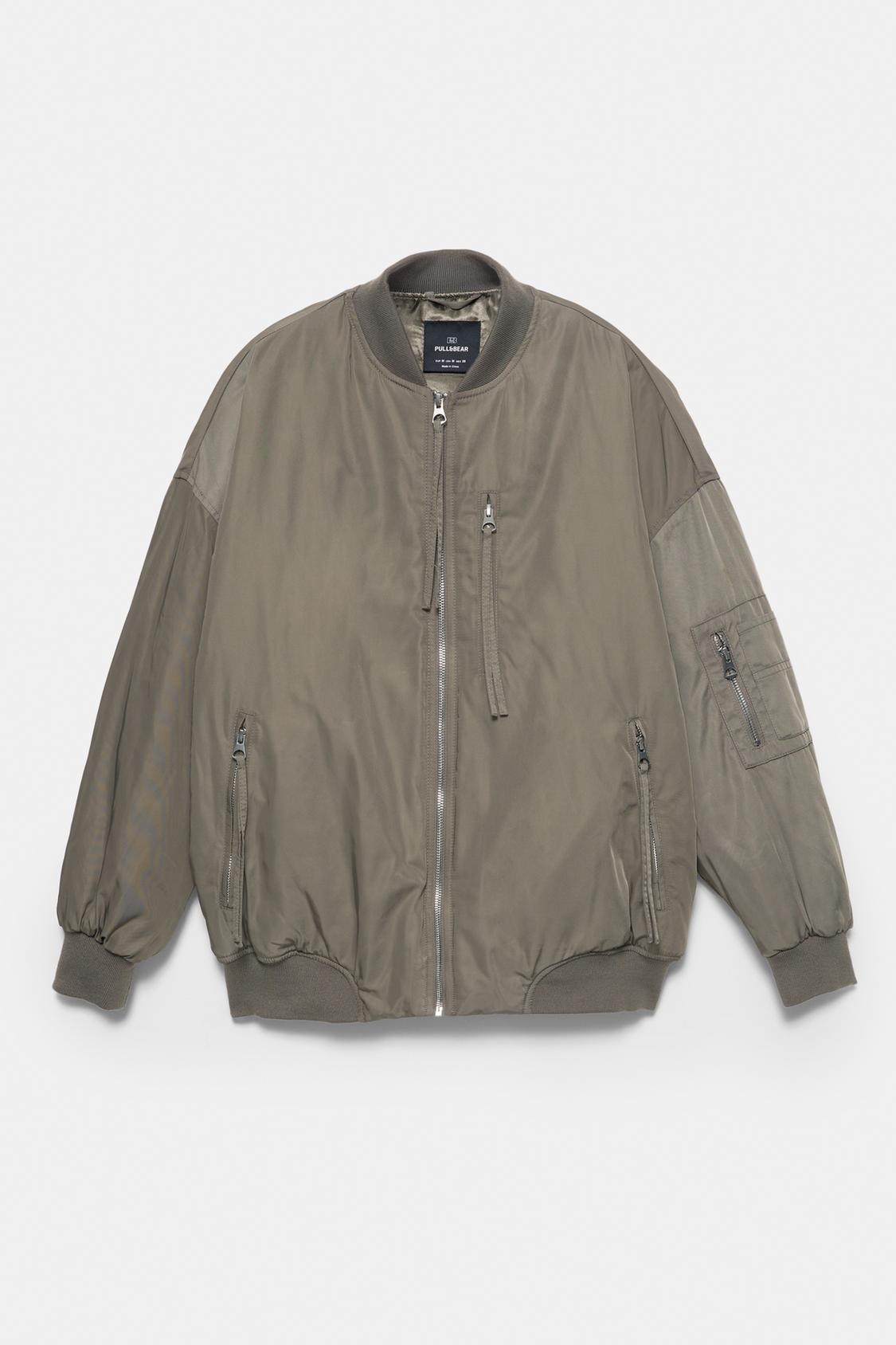 Jacket Pull And Bear Taille Black Squad Vetement Veste Homme