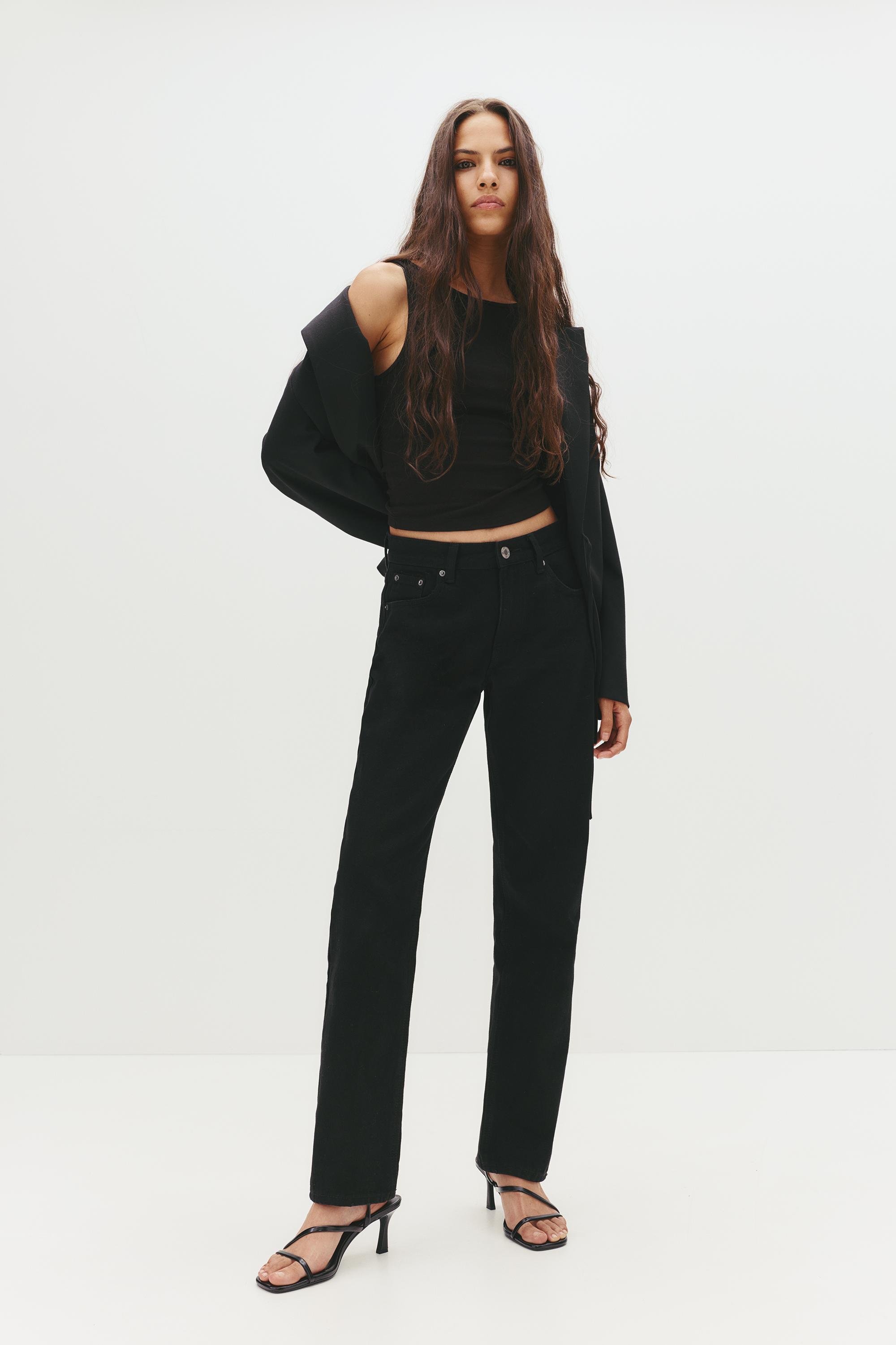 Slim-Fit-Jeans Mit Halbhohem Bund