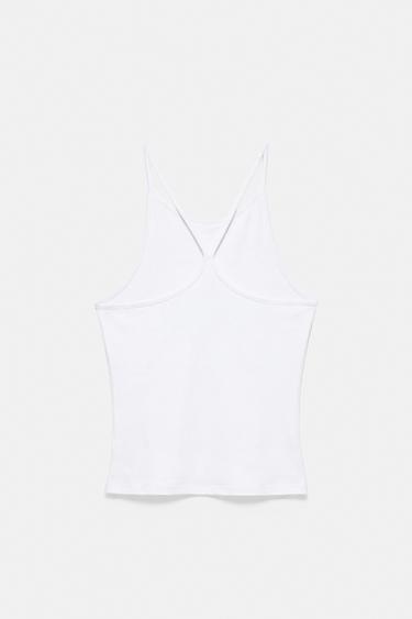 Halter-neck strappy back top — White 7
