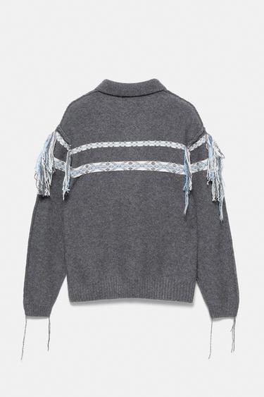 Oscar Ouyang wool polo shirt — Grey 8