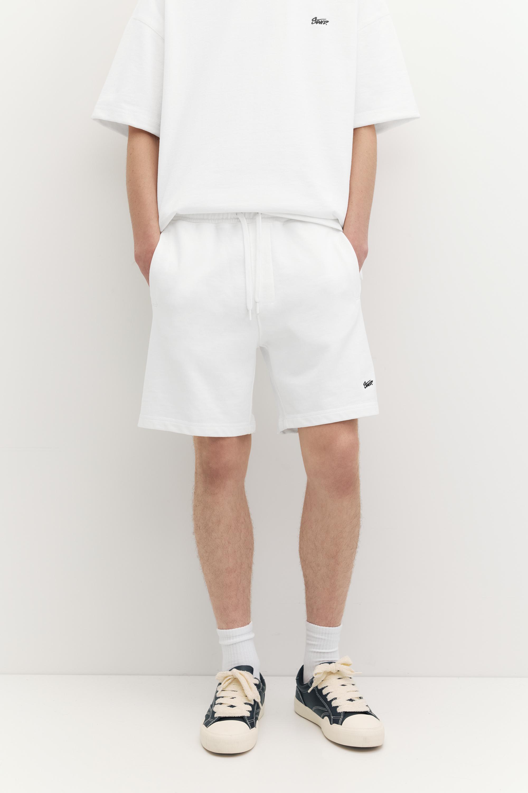 STWD jogger Bermuda shorts — White