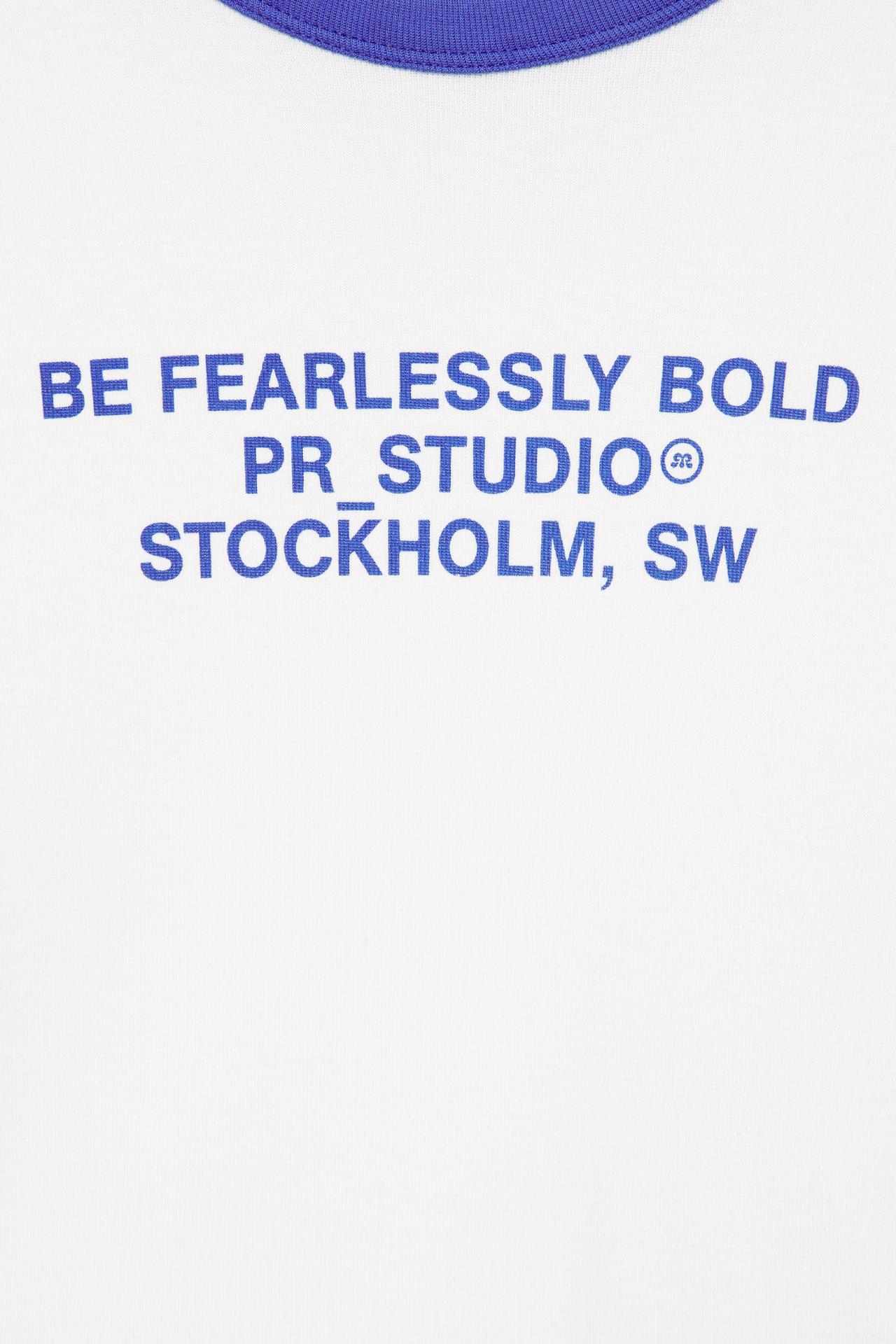 Ribbed T-shirt with slogan — Ice