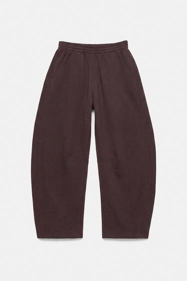 Barrel-leg joggers — Brown 5