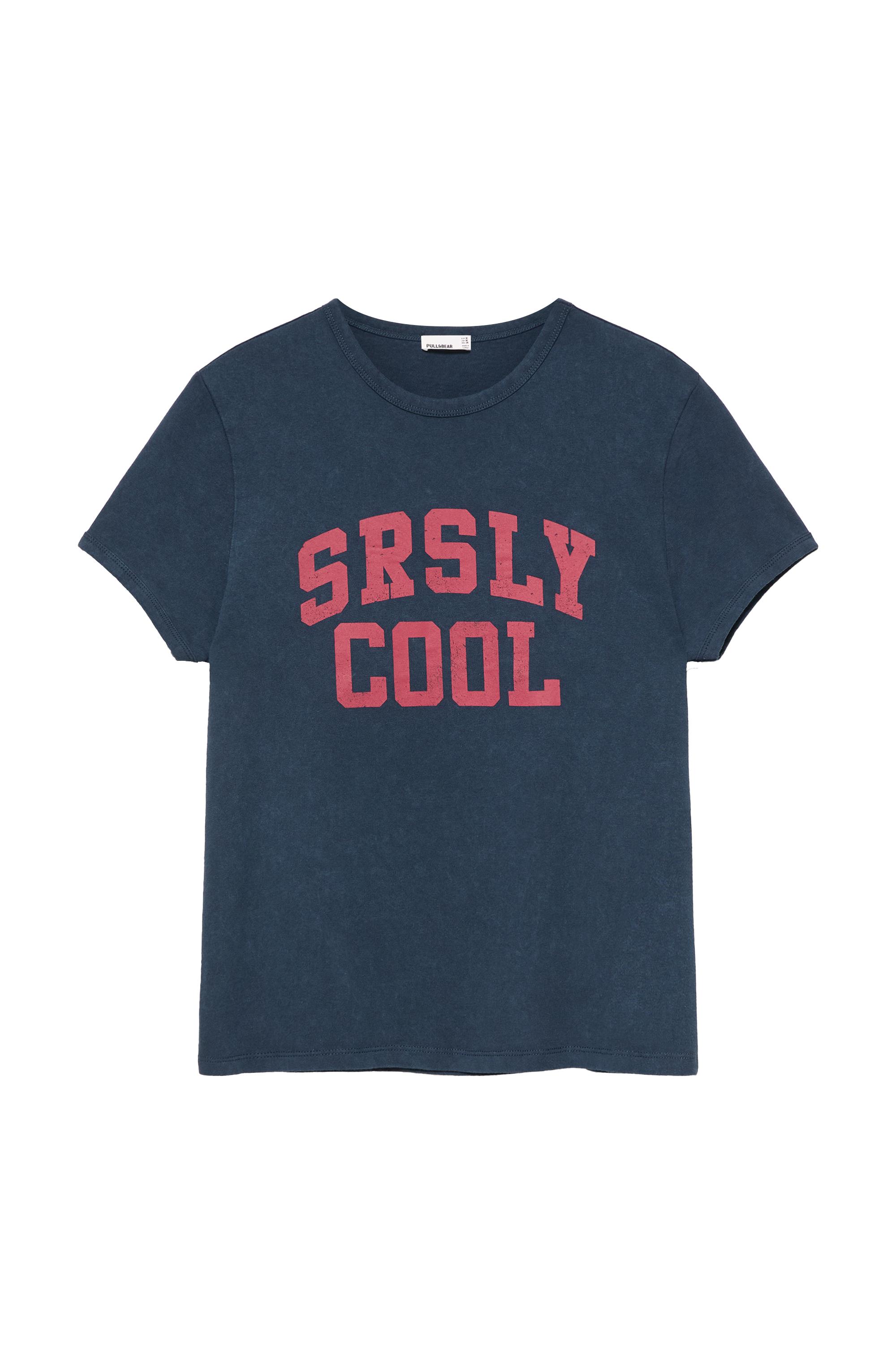 Pull&Bear Grafik baskılı tişört görsel 5