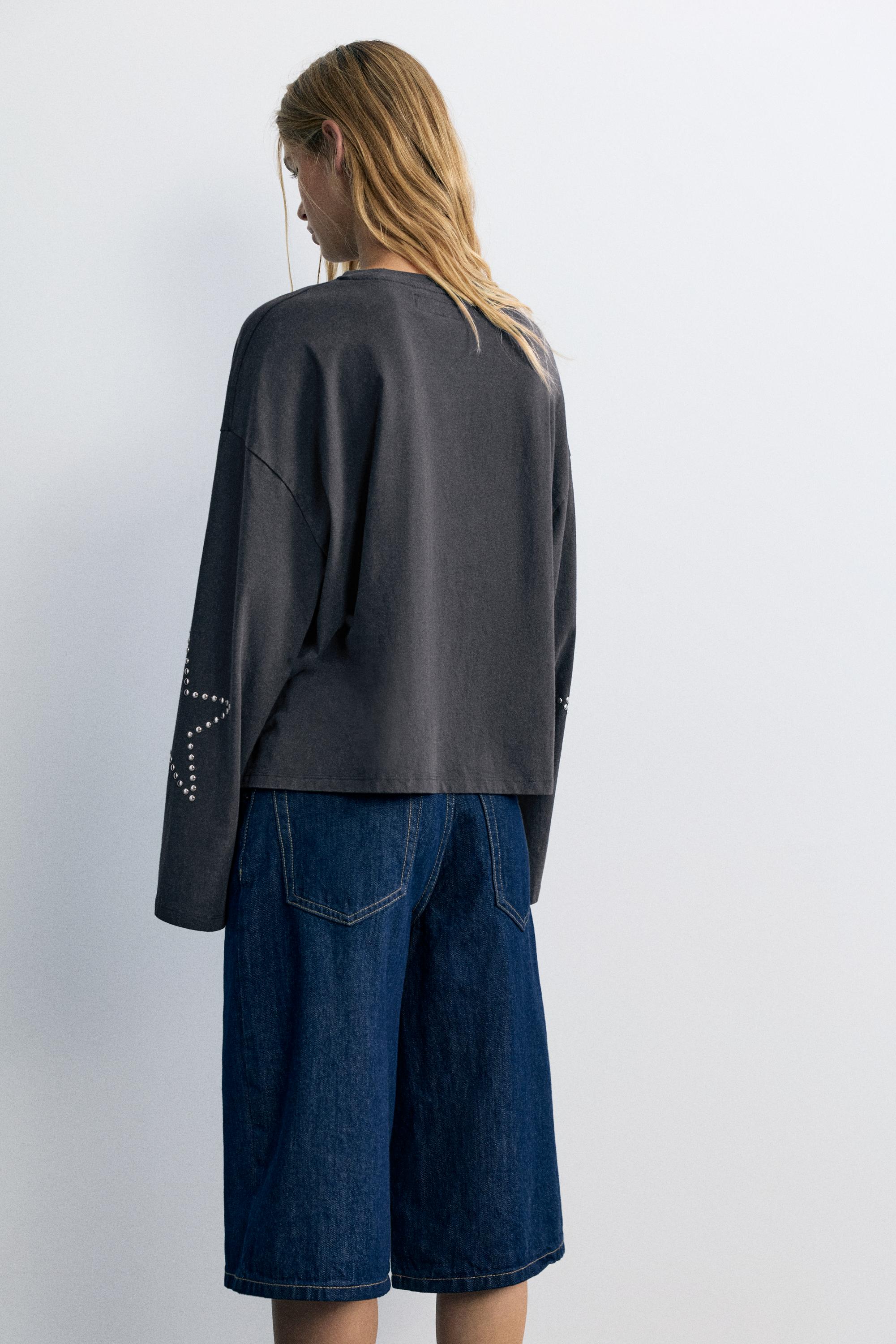 Oversize star T-shirt — Grey