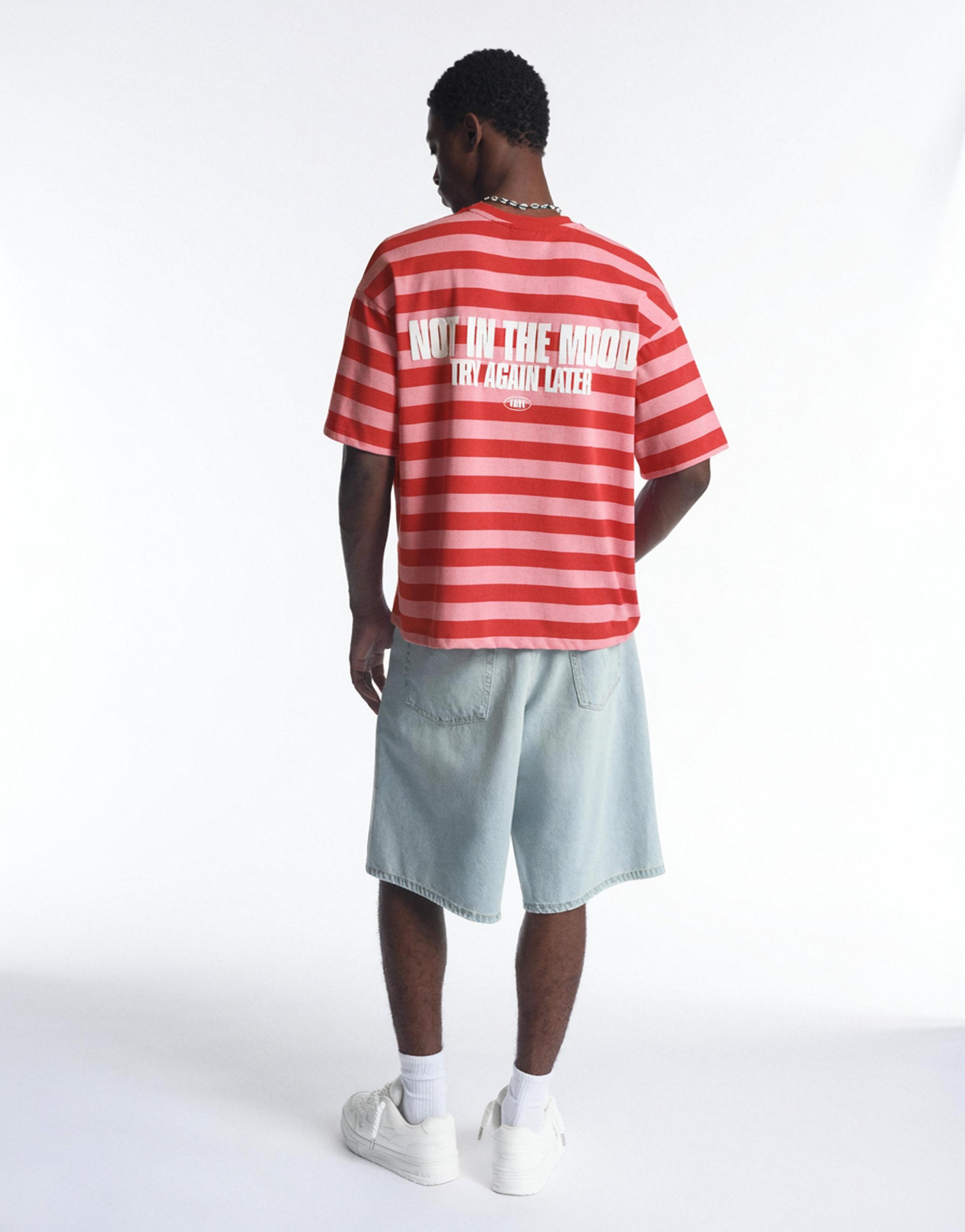 Striped STWD T-shirt — Red