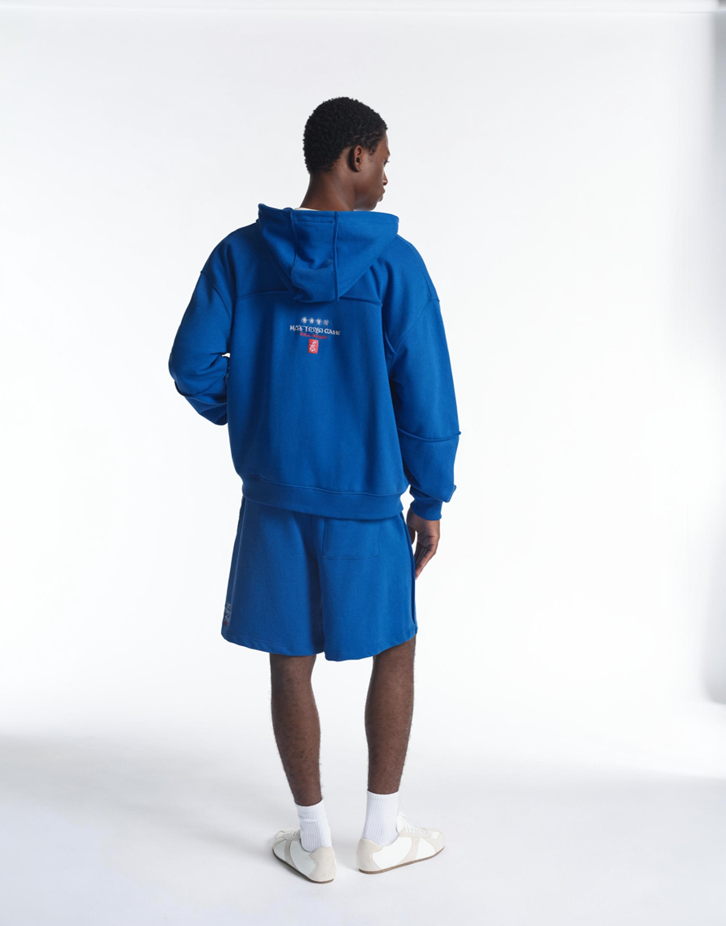 Yacht Club Bermuda sweat shorts — Deep blue
