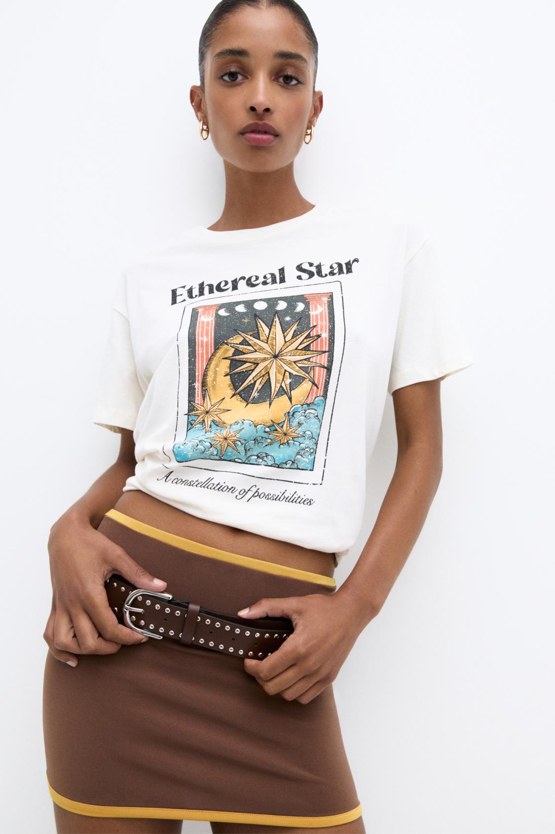 T-Shirt mit Grafik - PULL&BEAR