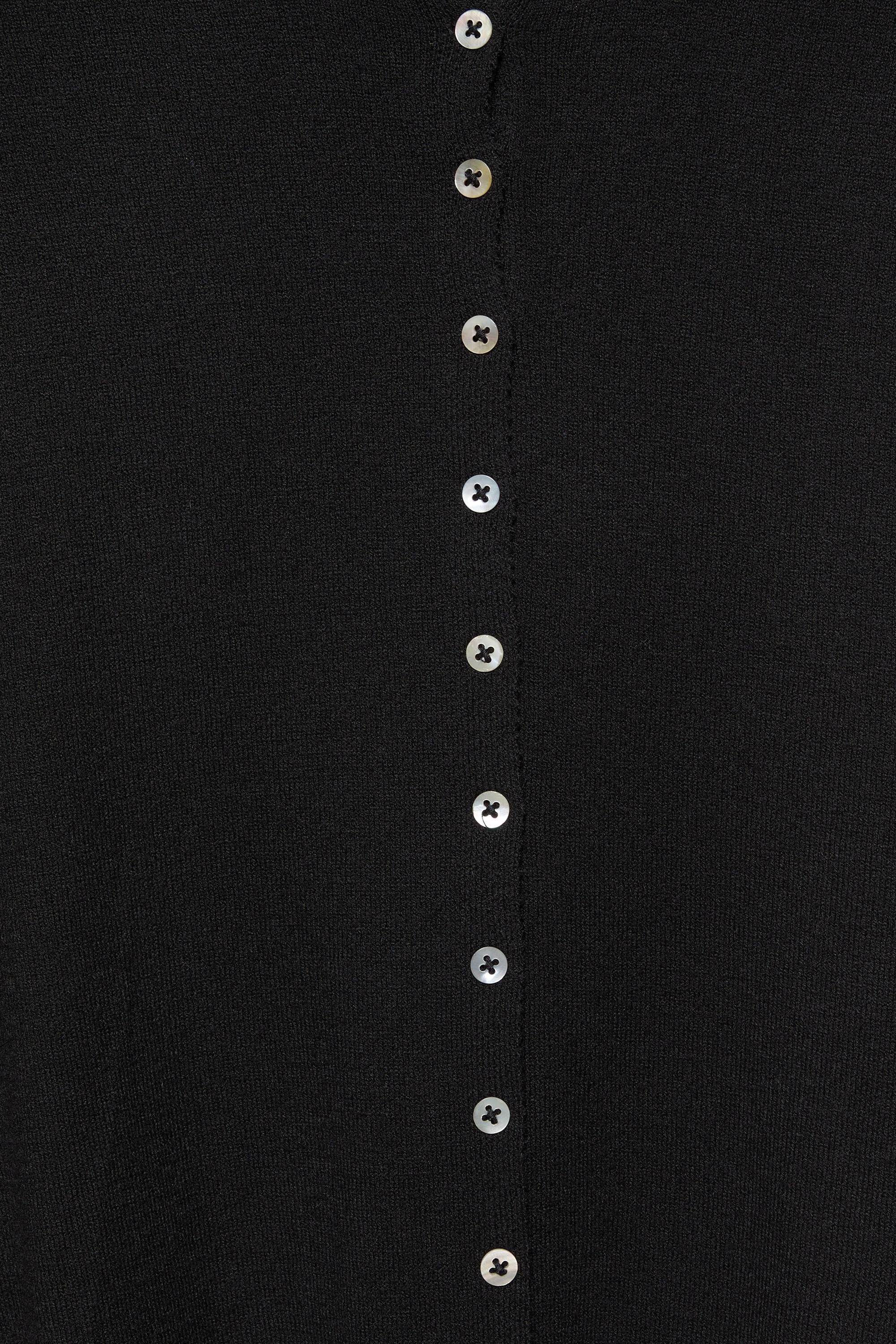 High-neck cardigan — Black
