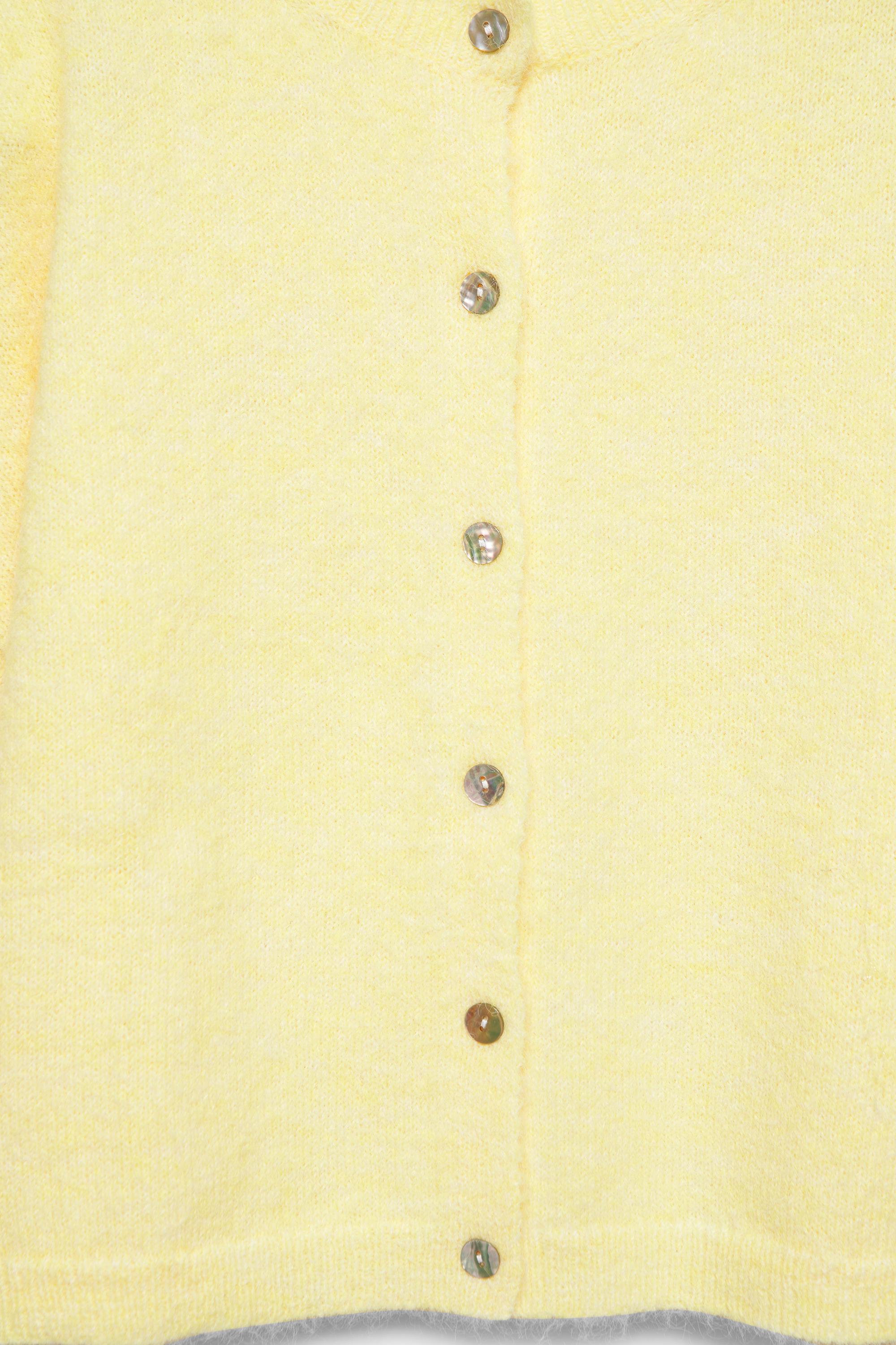 Short sleeve cardigan — Yellow