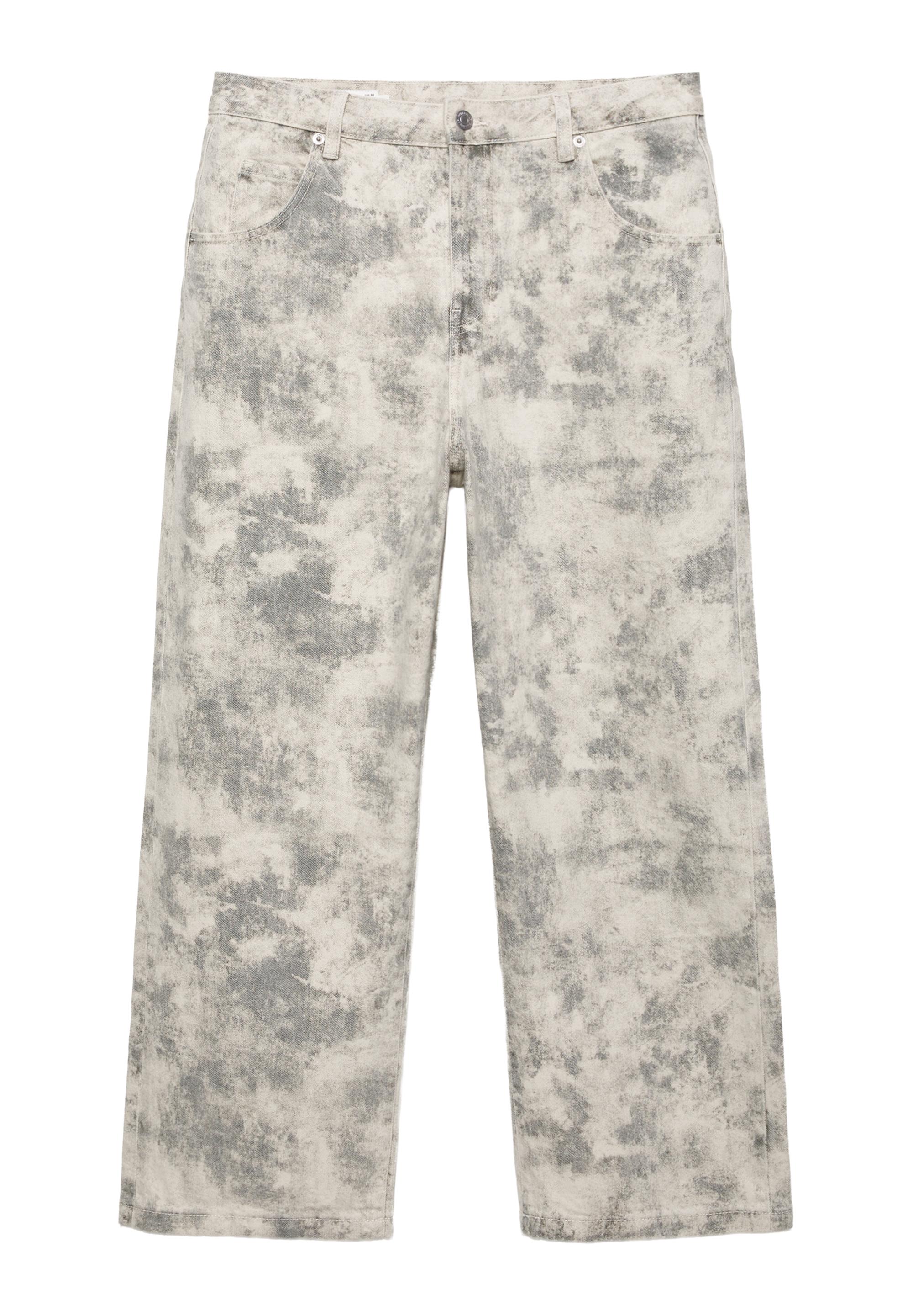 Desenli geniş paça pantolon - Görsel 2