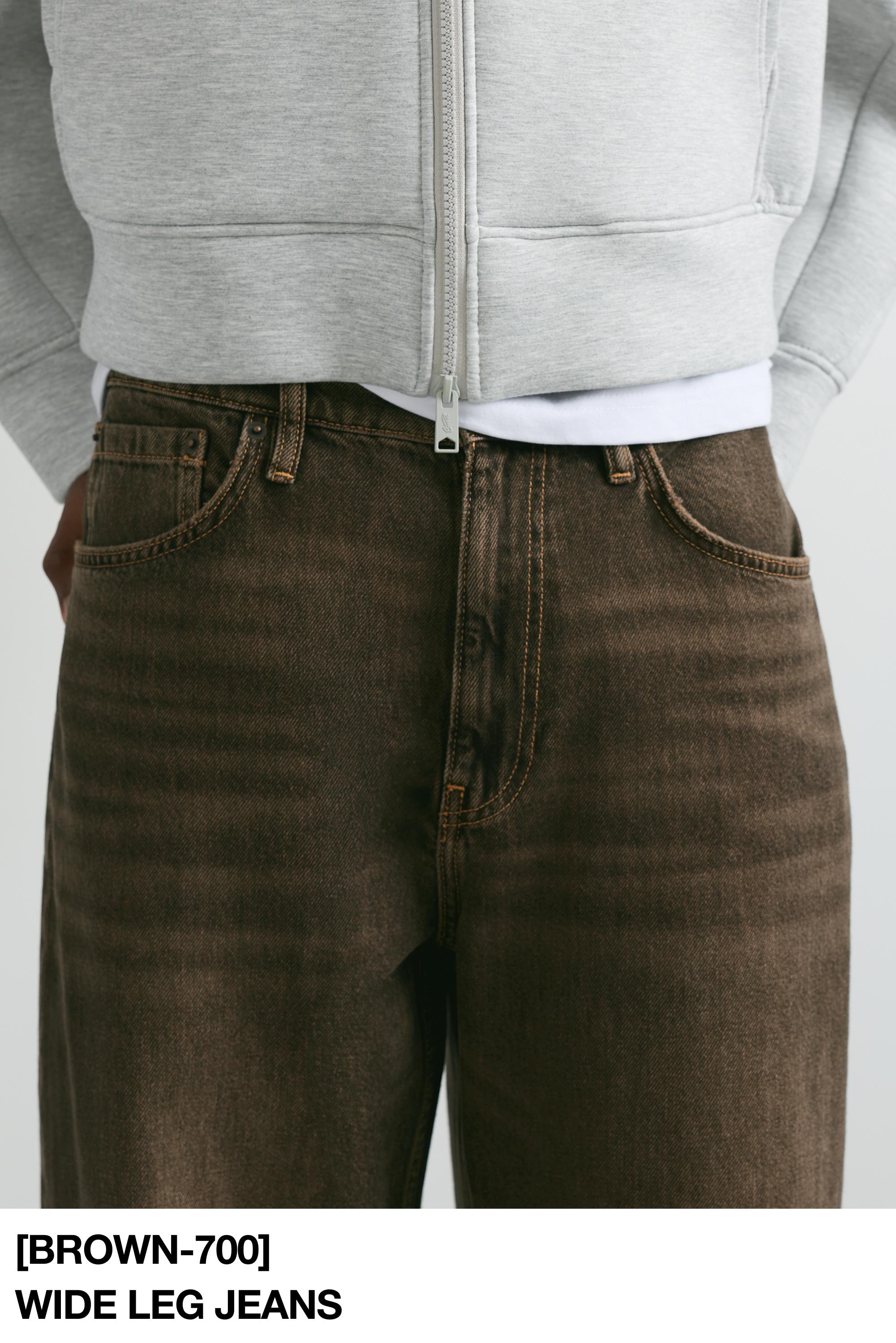 Wide-leg jeans — Brown