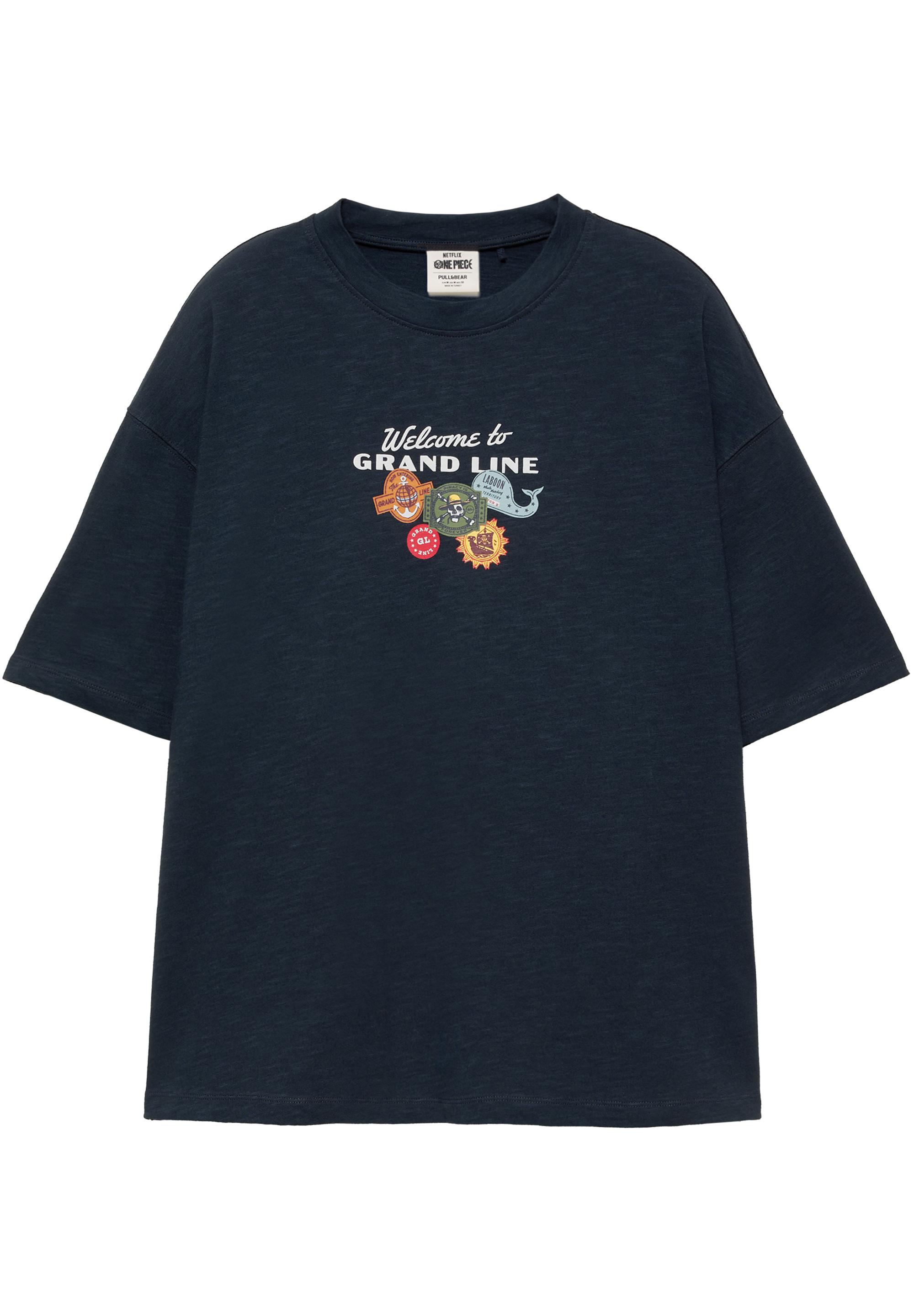 One Piece Grand Line T-shirt — Dark navy