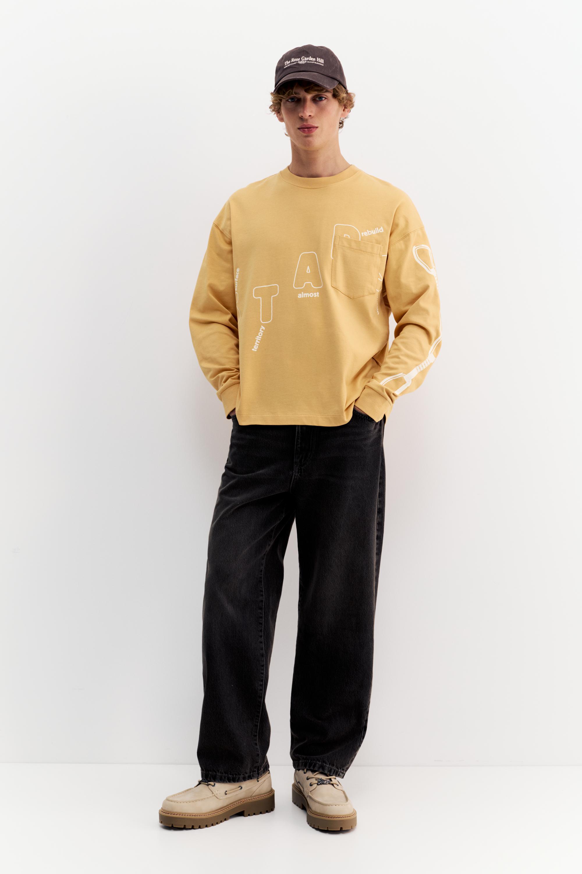 Cepli uzun kollu tişört - Görsel 5