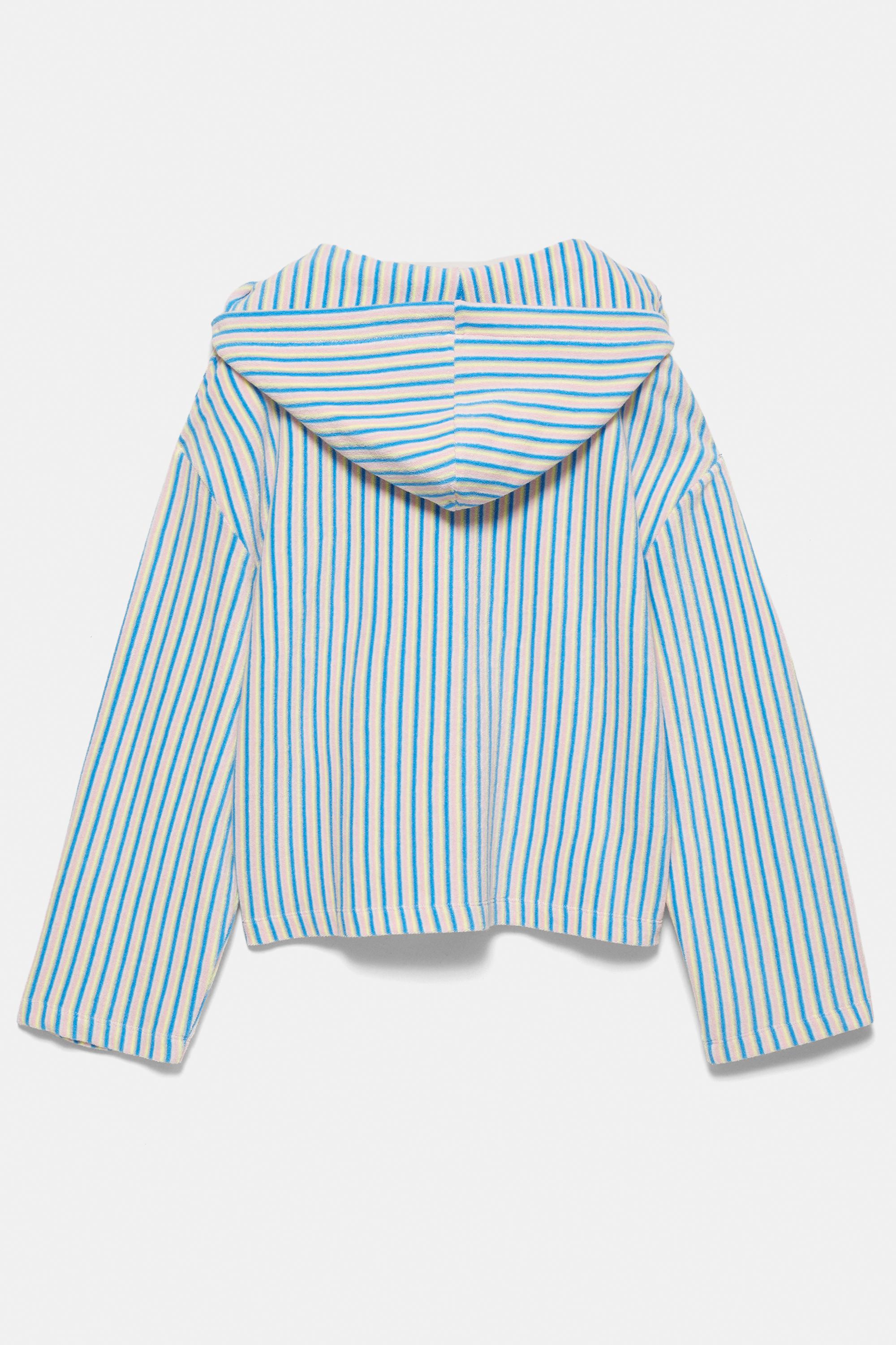 Pleasures x STWD towelling hoodie — Striped