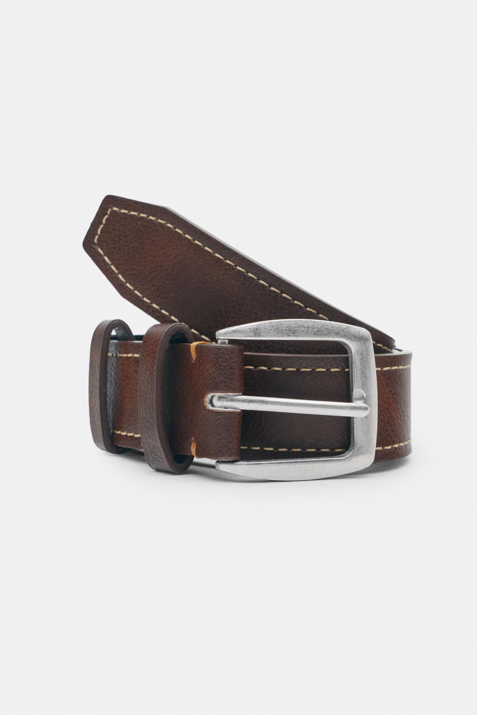 Dikişli suni deri kemer - Görsel 3