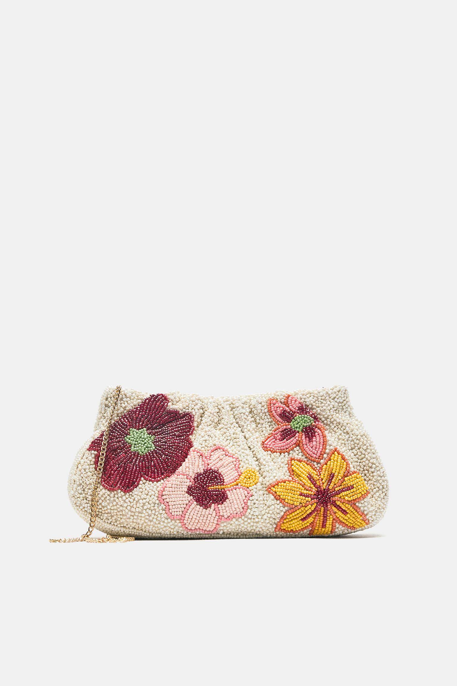 Boncuklu clutch çanta - Görsel 9