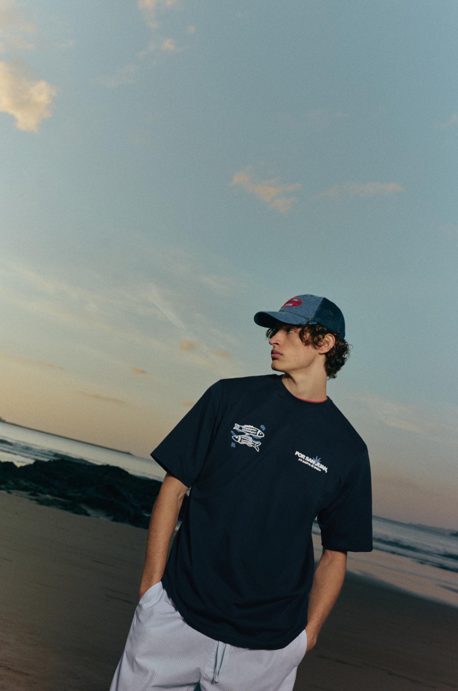 San Juan sardines T-shirt — Navy
