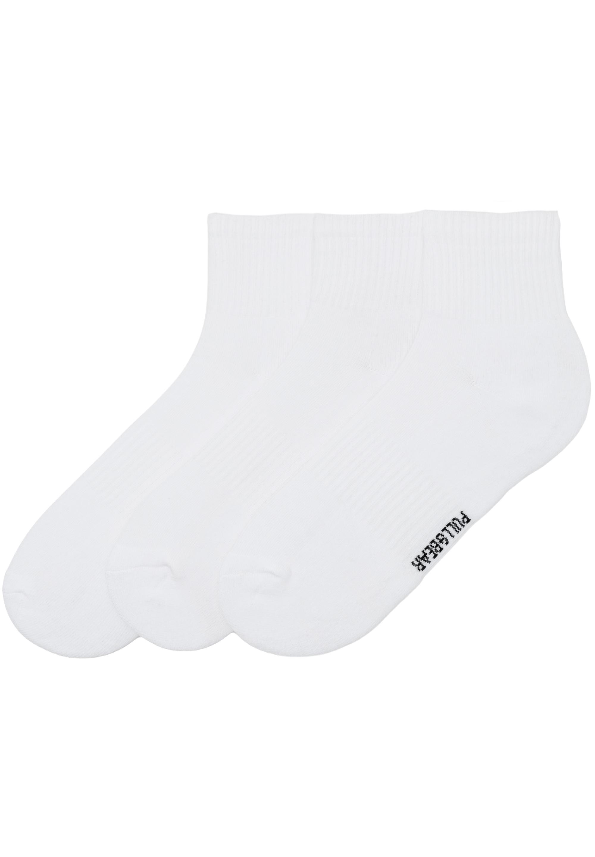 Pack of 3 mid-calf socks — White