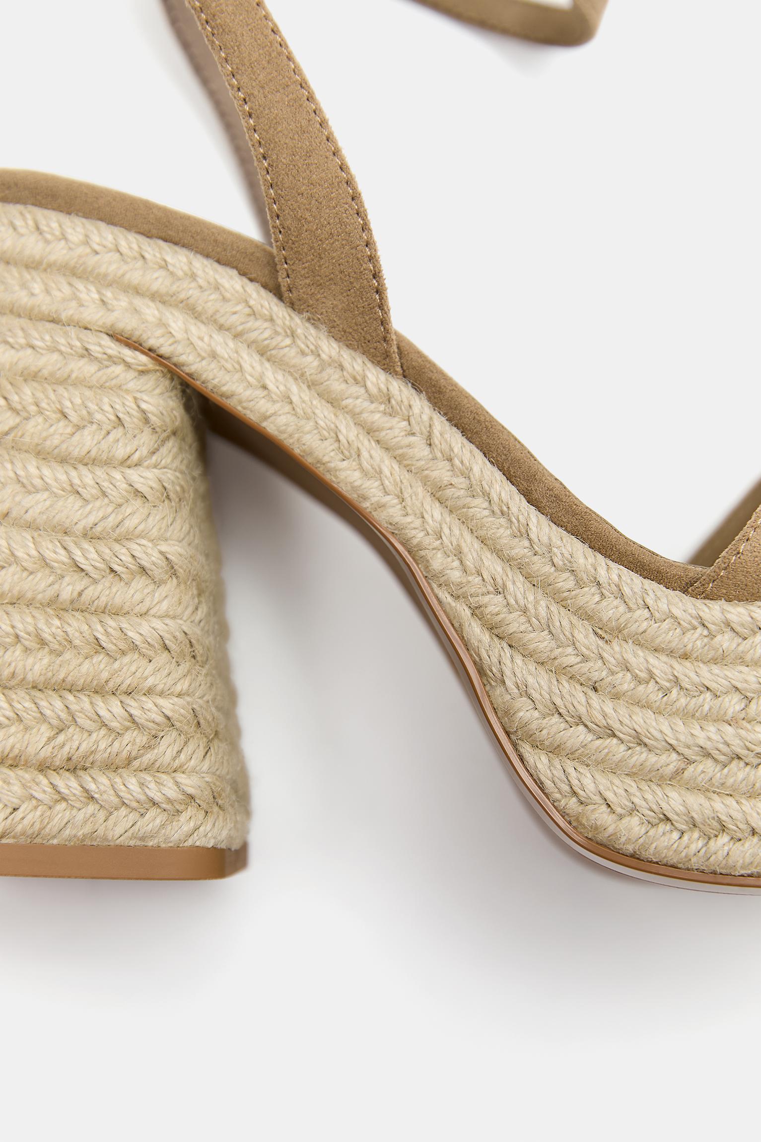Jute high-heel sandals — 1-101