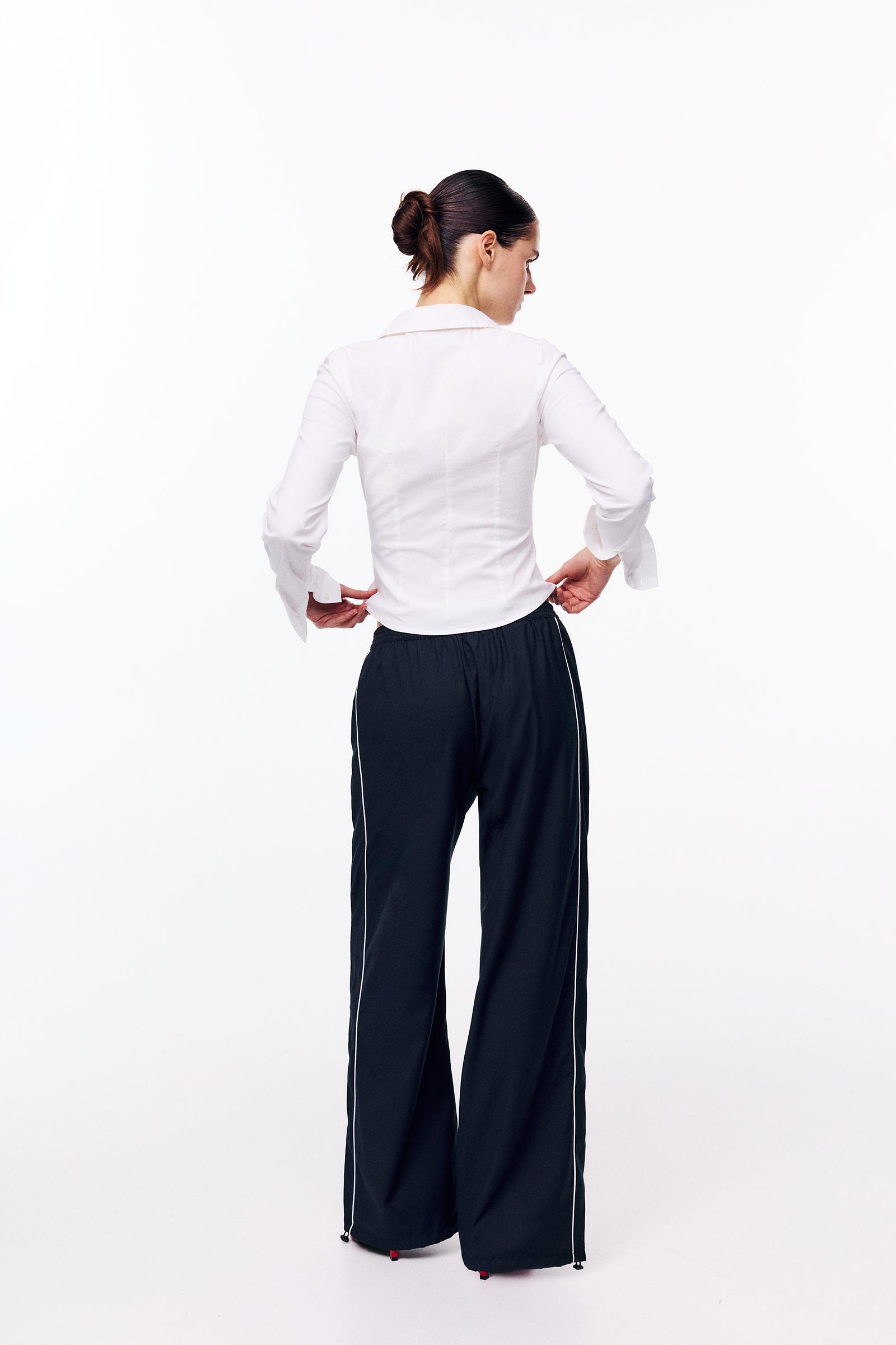 Contrast tracksuit trousers — Navy