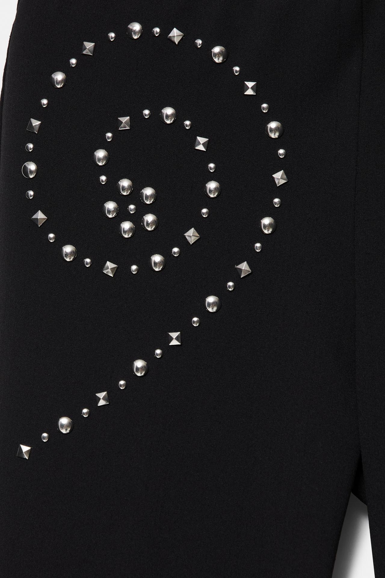 Studded capris — Black