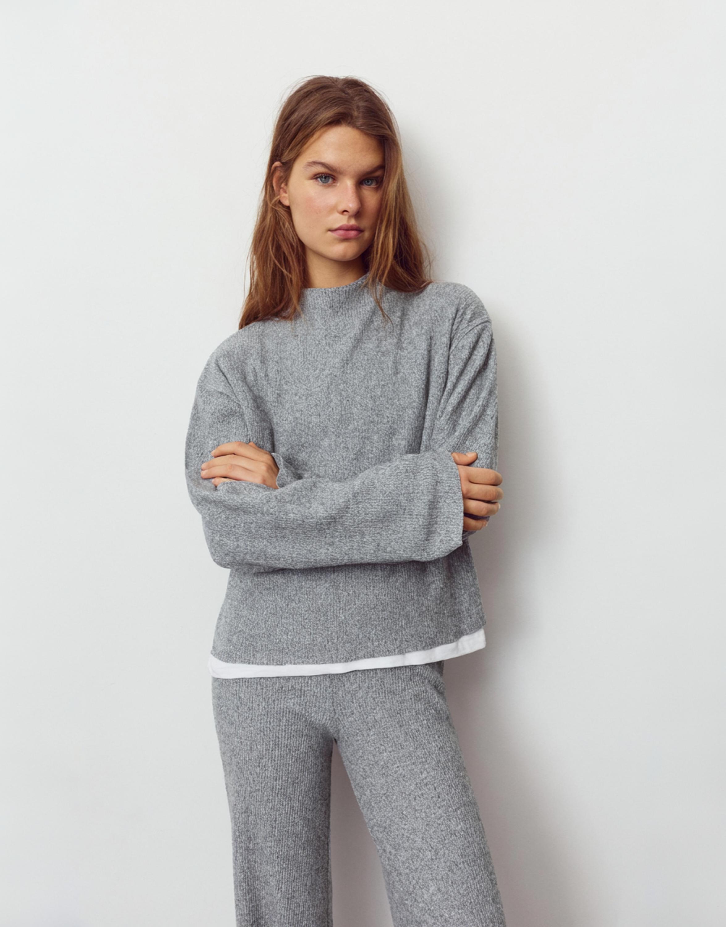 Yumuşak örgü t-shirt - Görsel 11